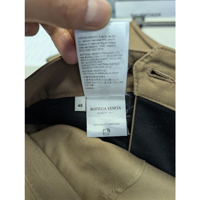 Bottega Veneta o1rshd1 Stretch Water Repellent Cotton Trousers Pant Fondant Size US 30 / EU 46 - 20 Thumbnail