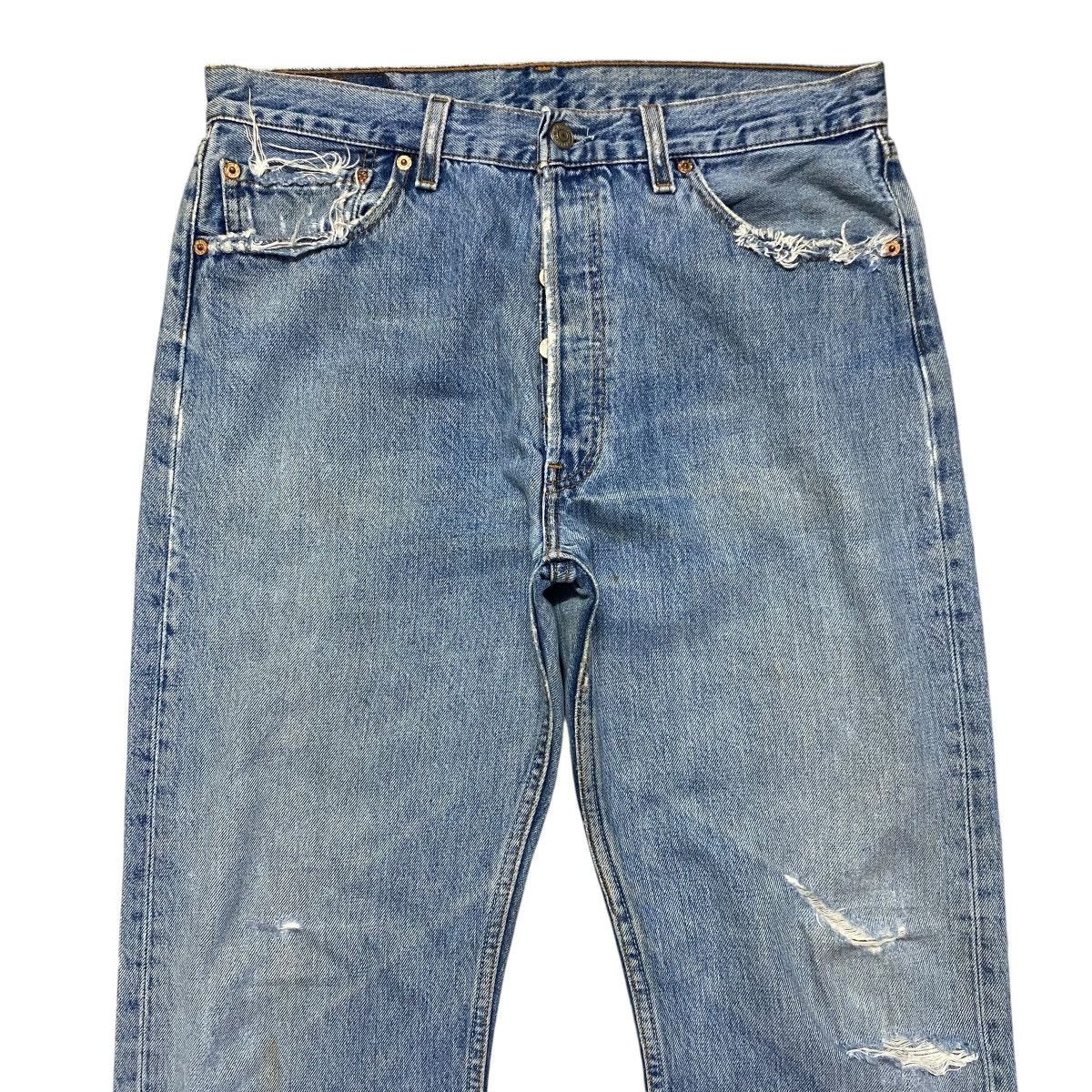 Levi's Vintage Levi's 501 Distressed Jeans Size US 33 - 3 Thumbnail