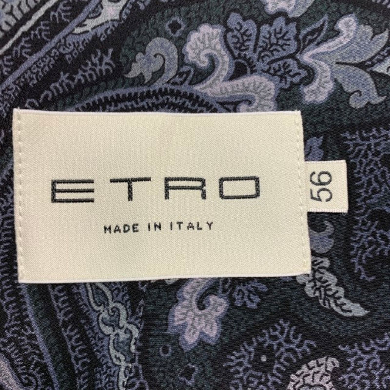Etro ETRO Size 46 Black Grey Jacquard Polyester Blend Vest Size 46R - 5 Thumbnail