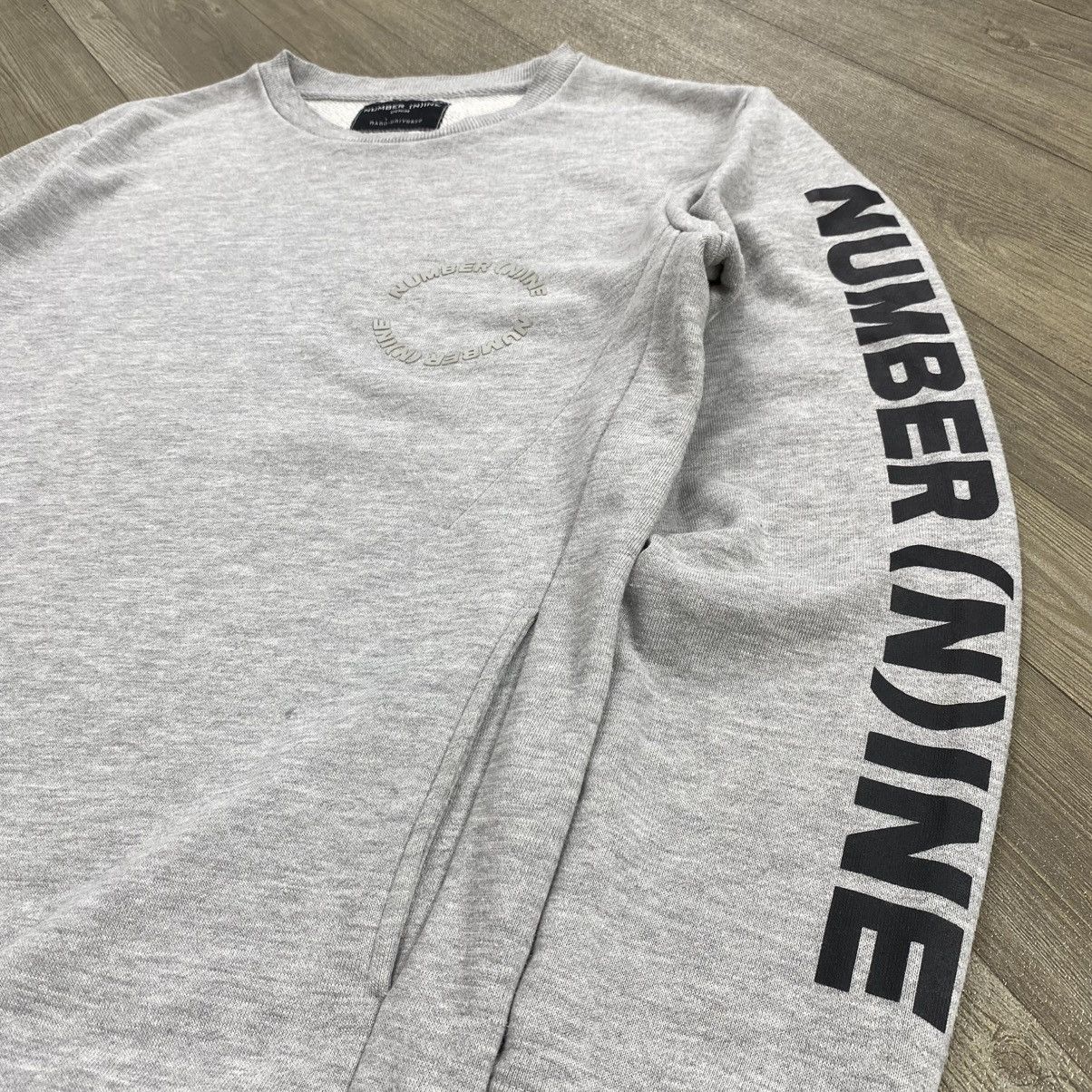 Number (N)ine 2000s Number (N)ine Spell Out Logo Tapped Pocket Sweatshirt Size US M / EU 48-50 / 2 - 4 Thumbnail