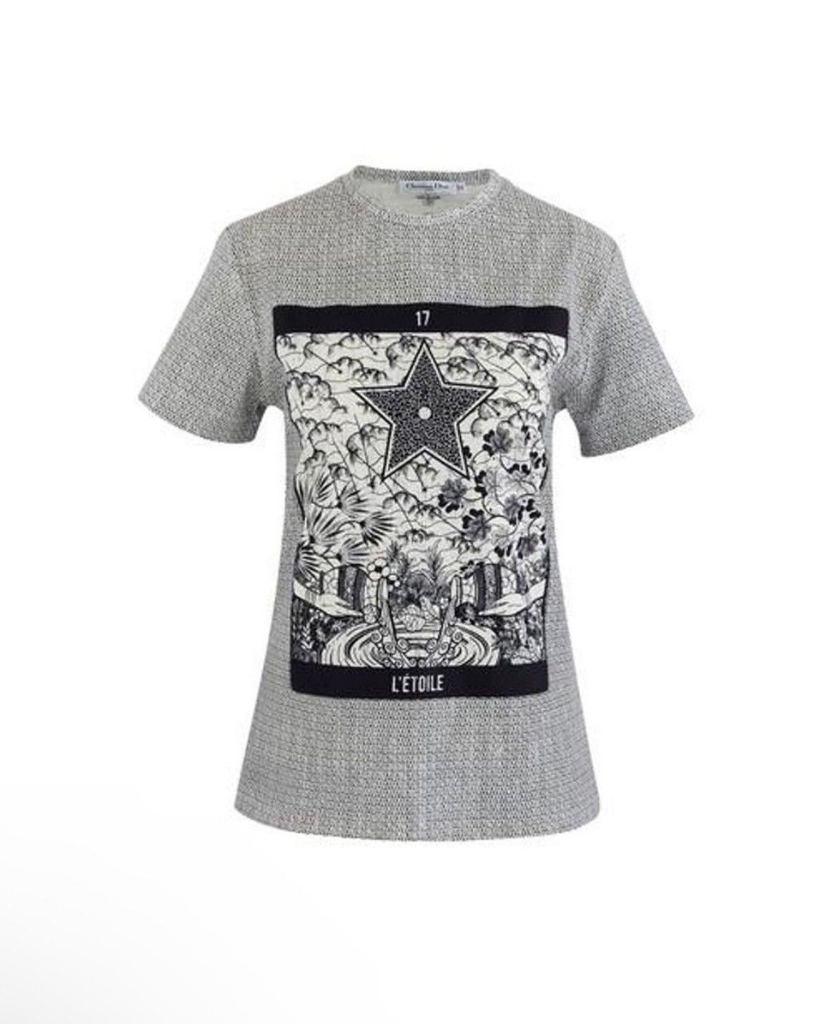 Dior CHRISTIAN DIOR Gray L'etoile Printed T-shirt Size XS / US 0-2 / IT 36-38 - 1 Thumbnail