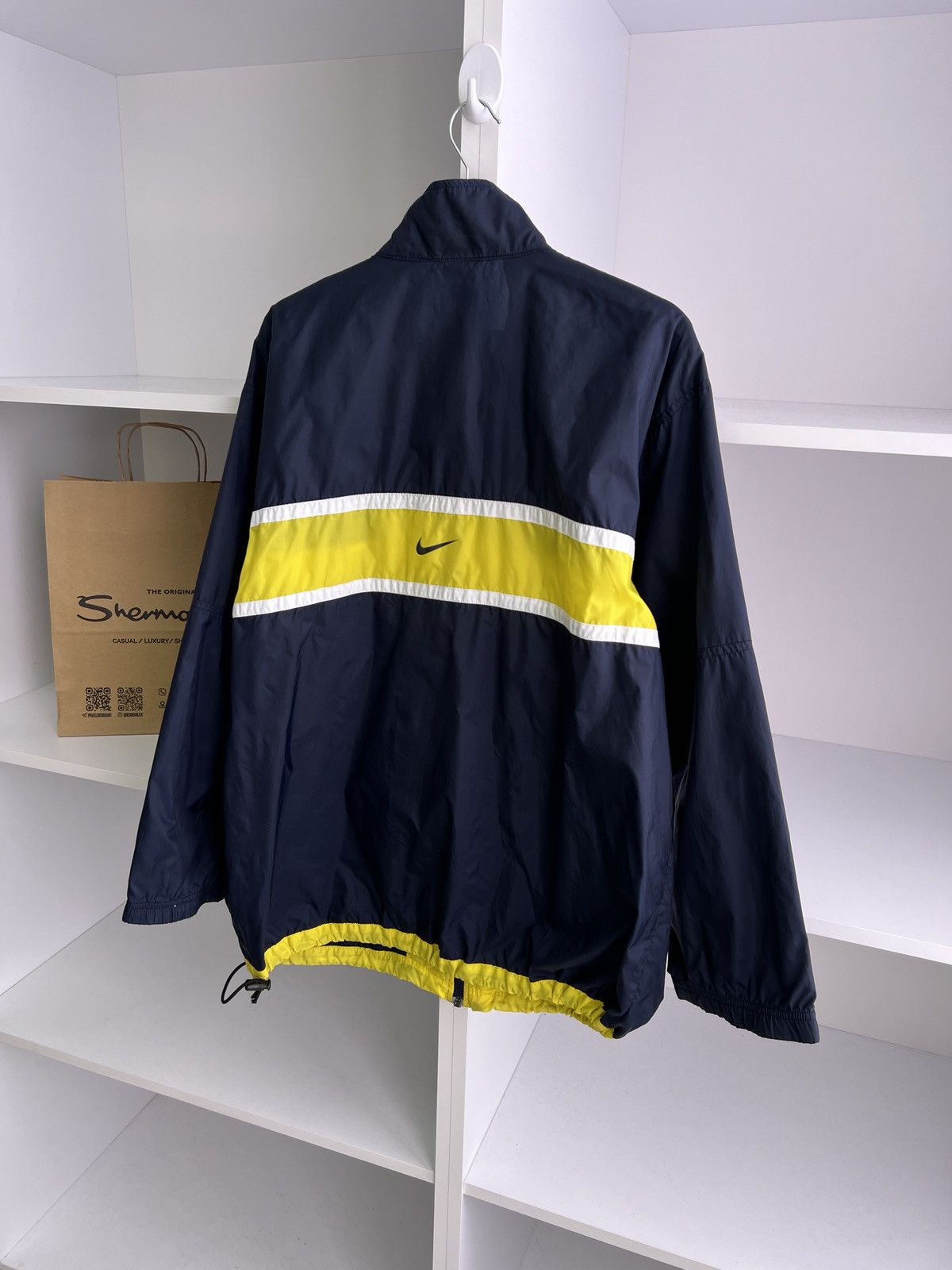 Nike × Vintage Vintage Nike swoosh track jacket drill streetwear y2k Size US M / EU 48-50 / 2 - 11 Thumbnail