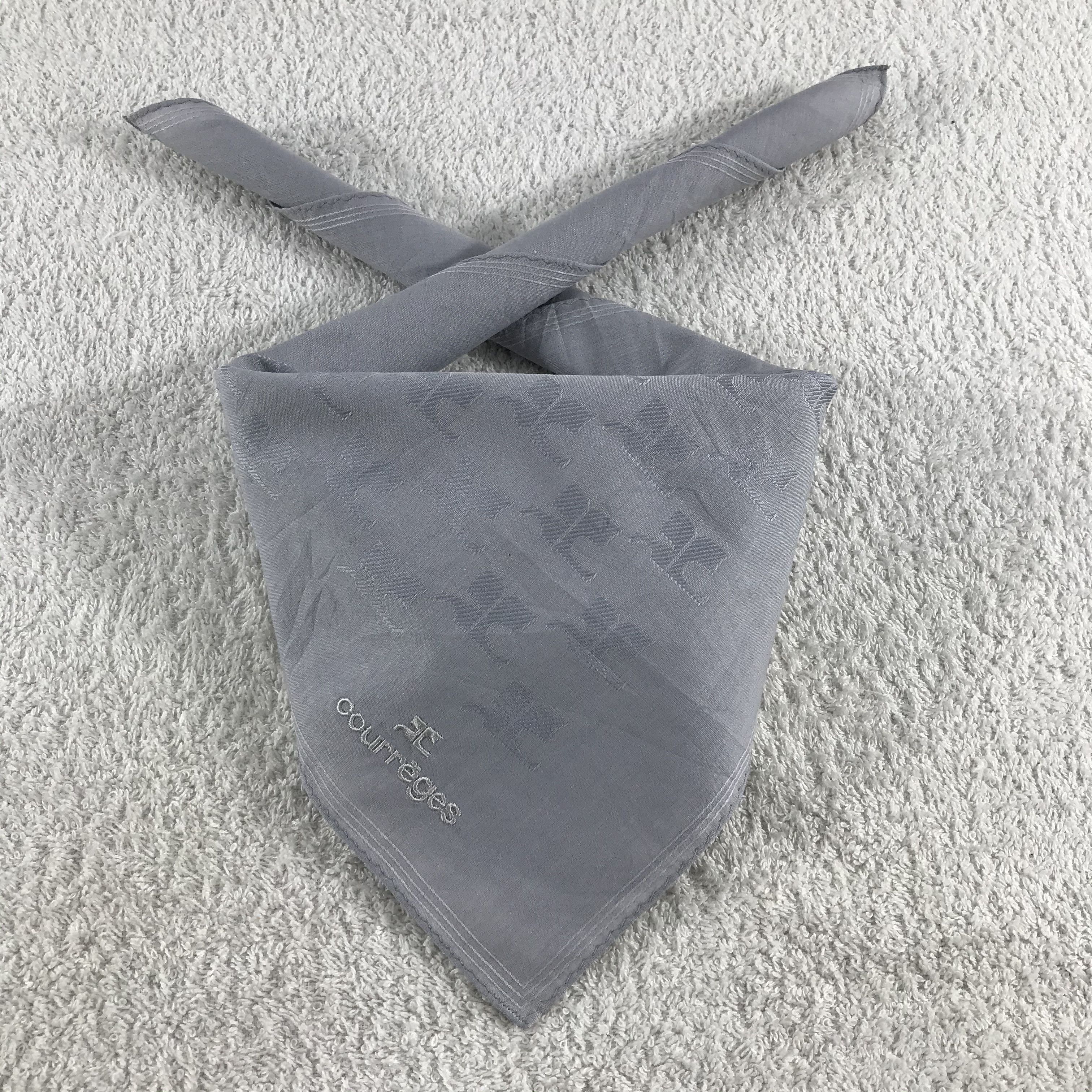 Courreges × Vintage Courreges Bandana / Handkerchief / Neckerchief - S331 Size ONE SIZE - 3 Thumbnail