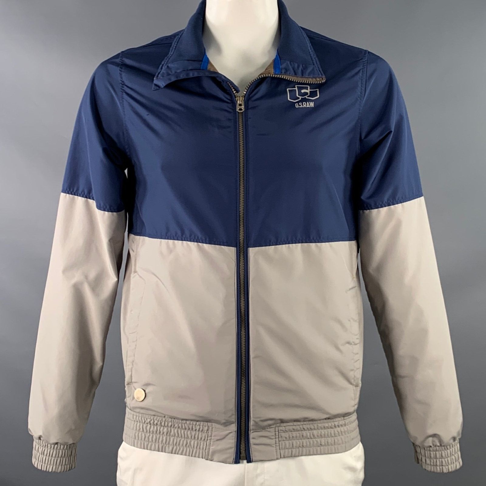 Other G-STAR Blue Grey Two Toned Polyester Mesh Zip Up Track Size US L / EU 52-54 / 3 - 1 Thumbnail