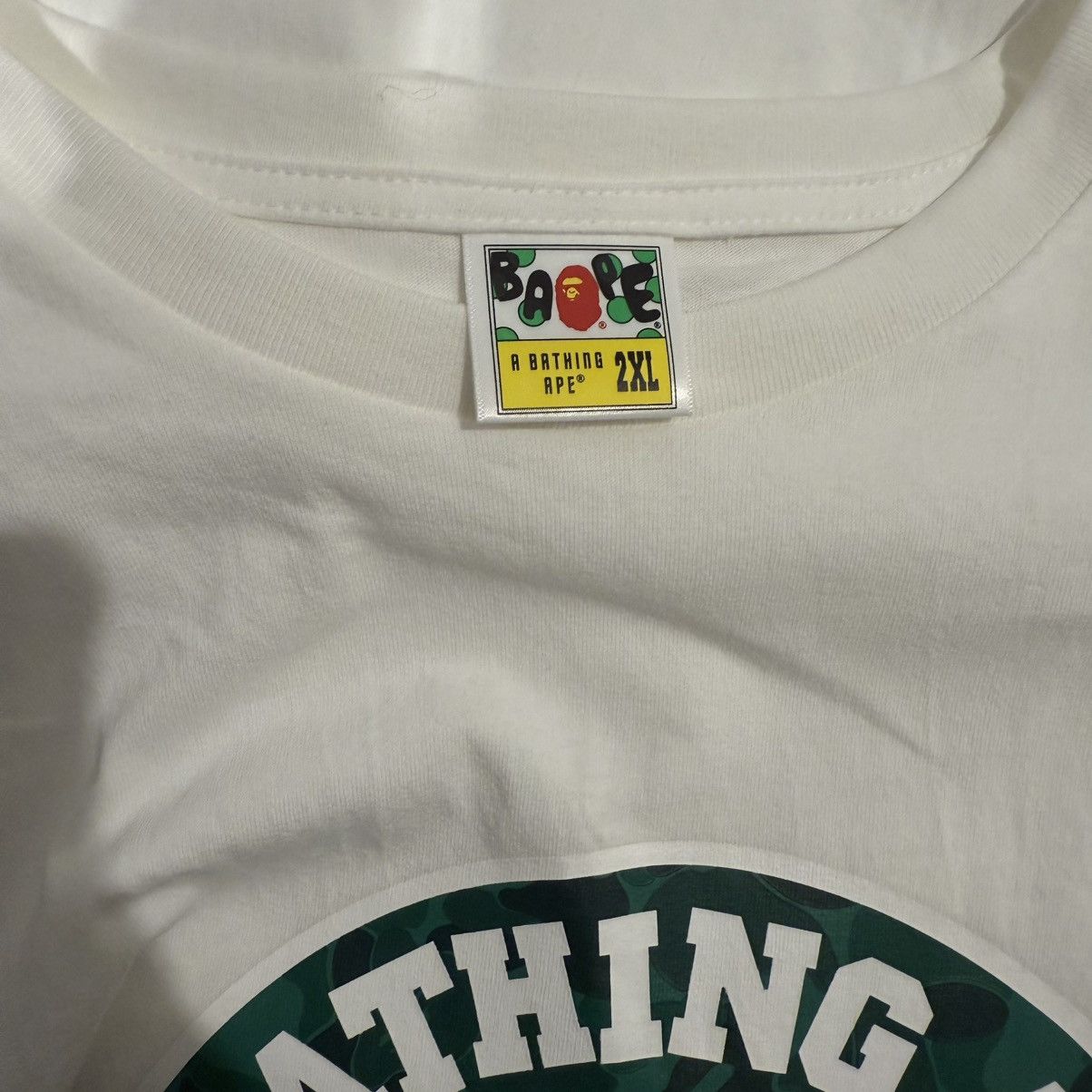 Bape A Bathing Ape Bape Store Shibuya White Green T shirt Size US XXL / EU 58 / 5 - 2 Thumbnail