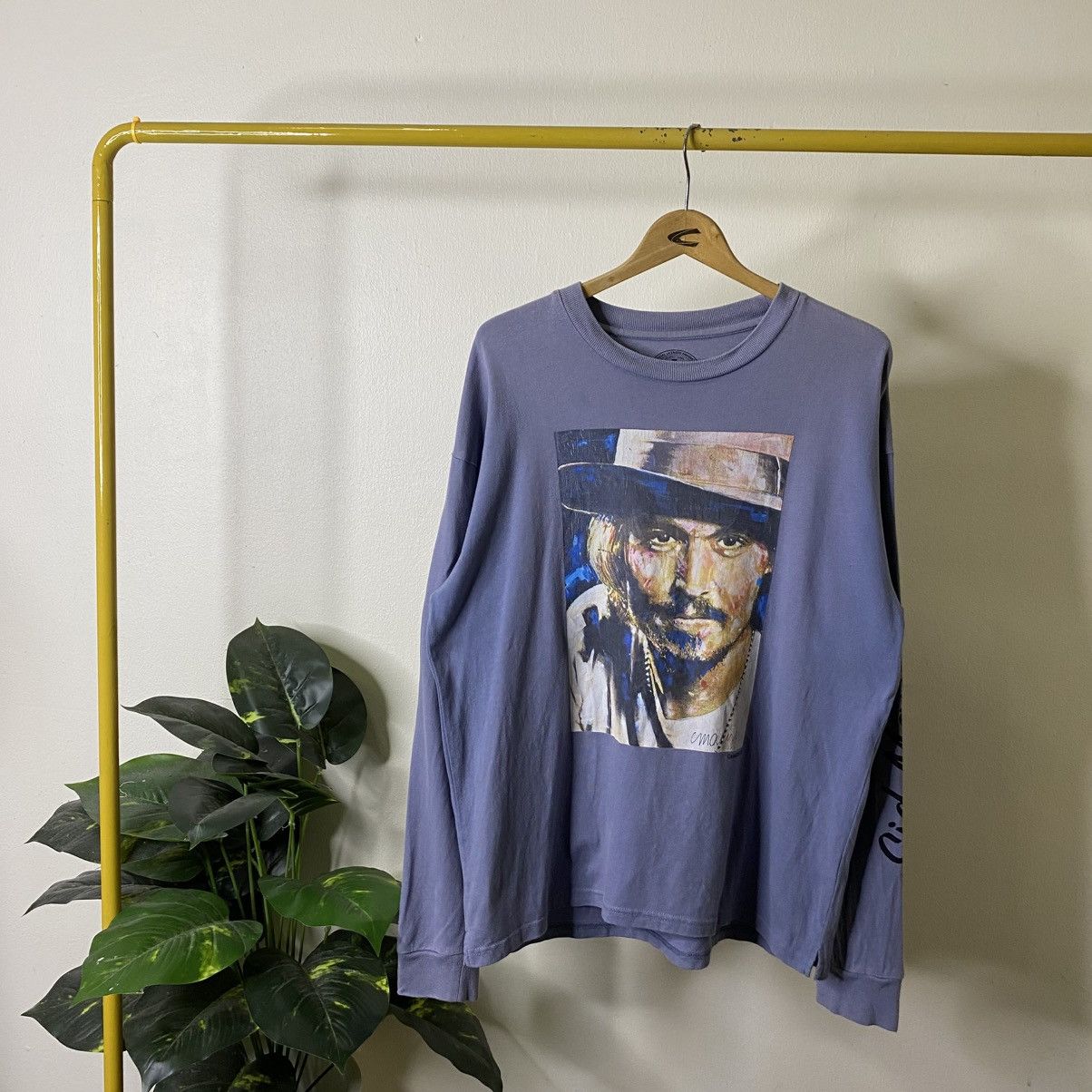 Other Sidney Maurer Artwork Johnny Depp Potrait LS T Shirt Size US XL / EU 56 / 4 - 1 Thumbnail