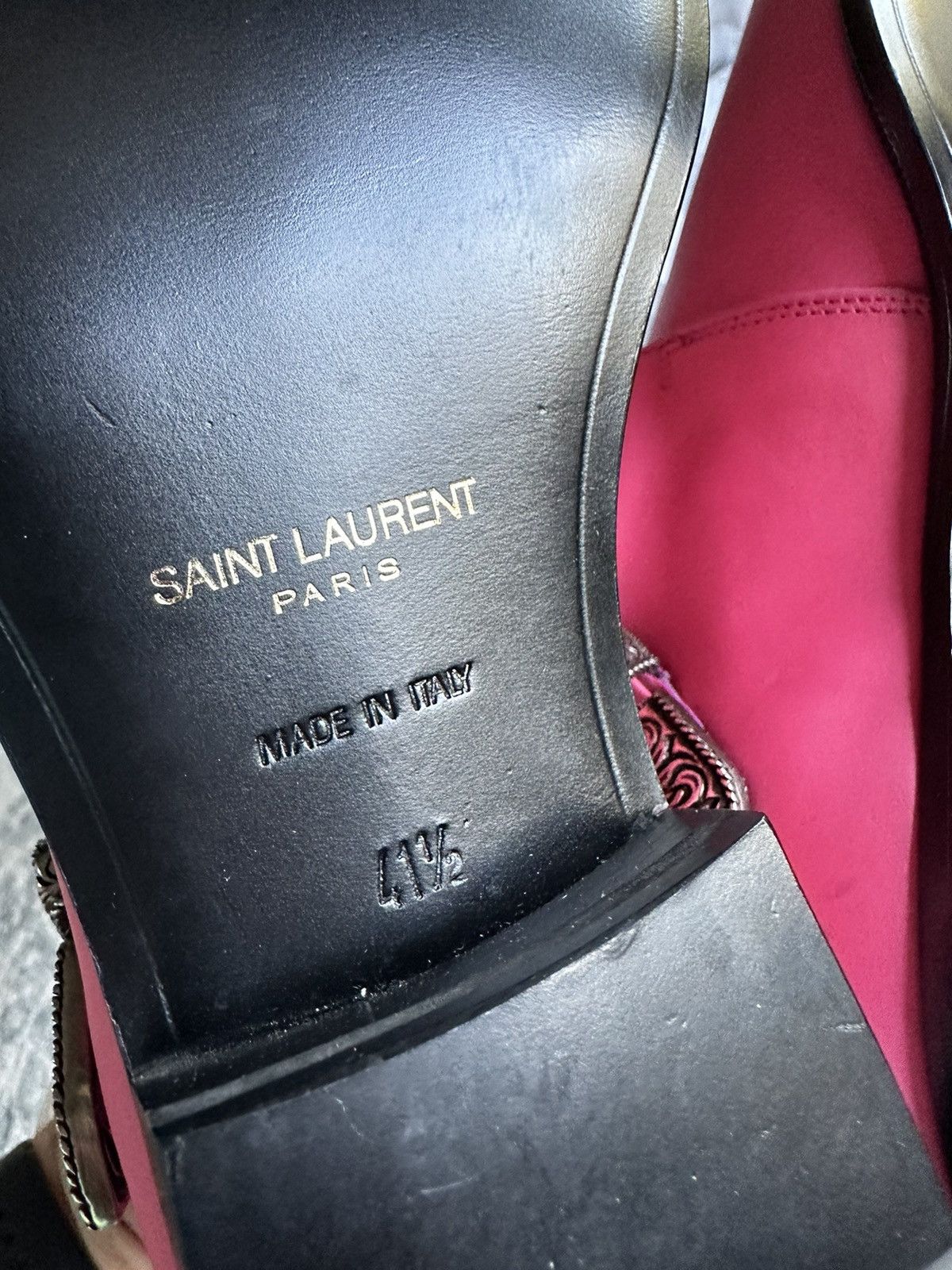 Saint Laurent Paris Grail SS14 Saint Laurent Duckies Pink double buckle Hedi Size US 8.5 / EU 41-42 - 20 Thumbnail