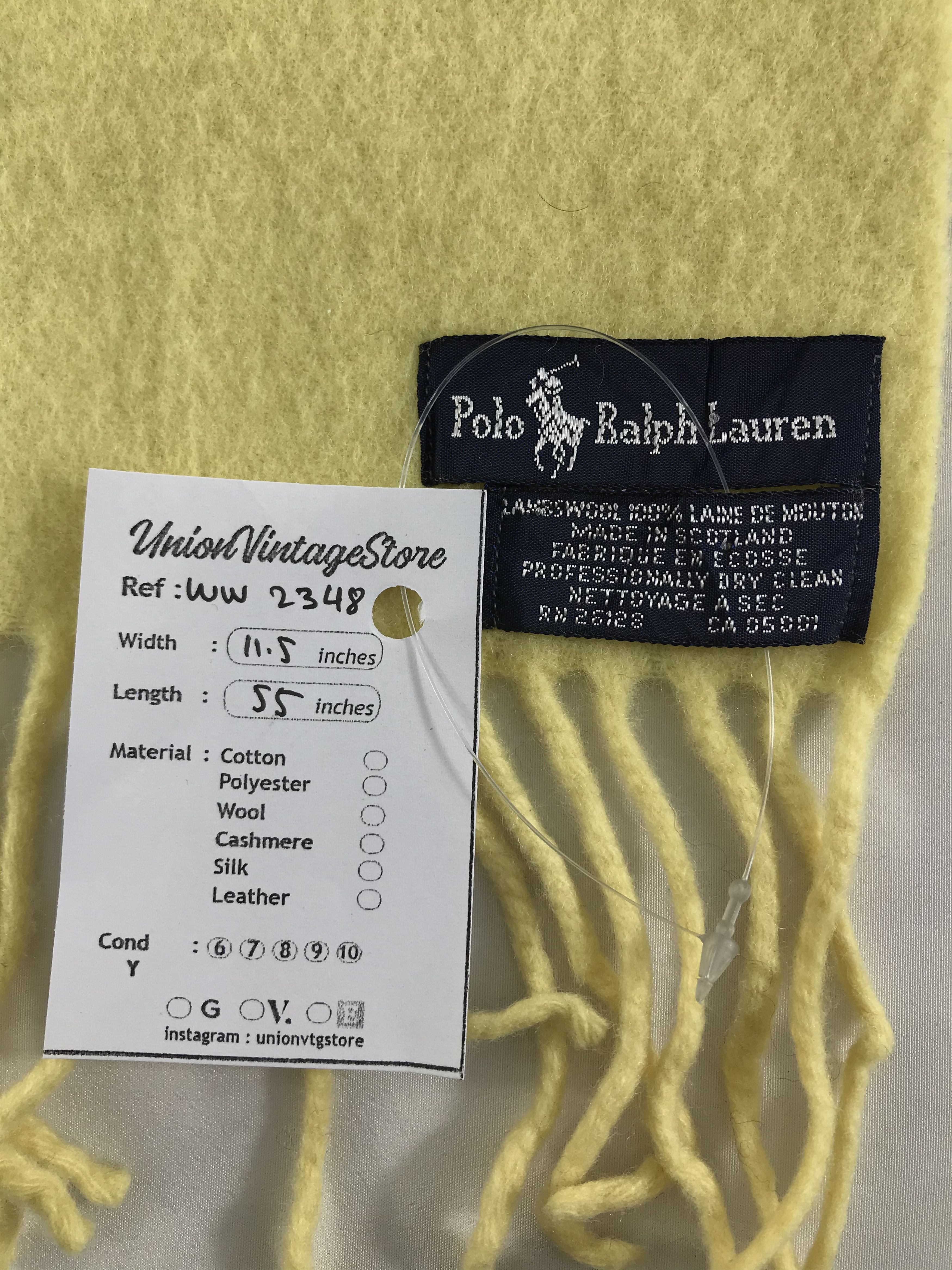 Polo Ralph Lauren × Vintage Polo Ralph Lauren Scarf / Muffler / Neckwear - WW2348 Size ONE SIZE - 7 Thumbnail