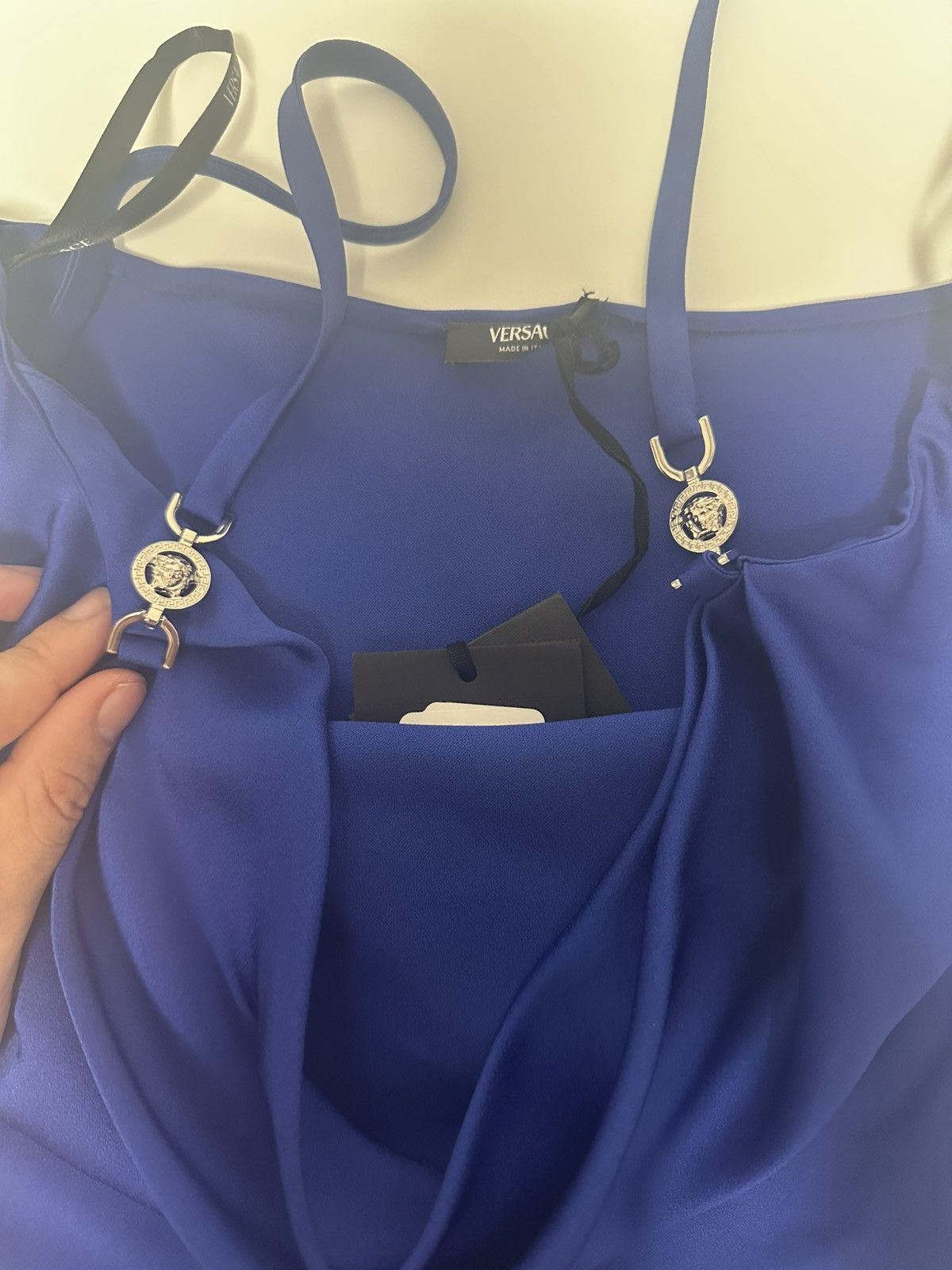 Versace Versace Blue Camisole Top Size M / US 6-8 / IT 42-44 - 10 Thumbnail