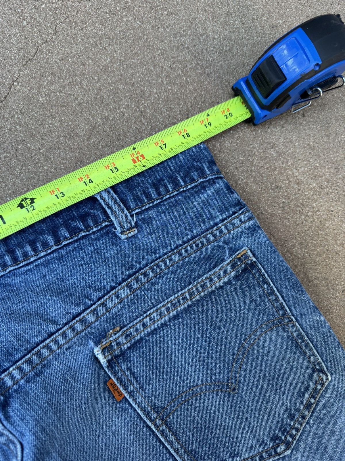 Levi's Vtg 70’s Levi’s 646 Orange Tab Bellbottom Flare Jeans 37x29 Size US 37 - 9 Thumbnail