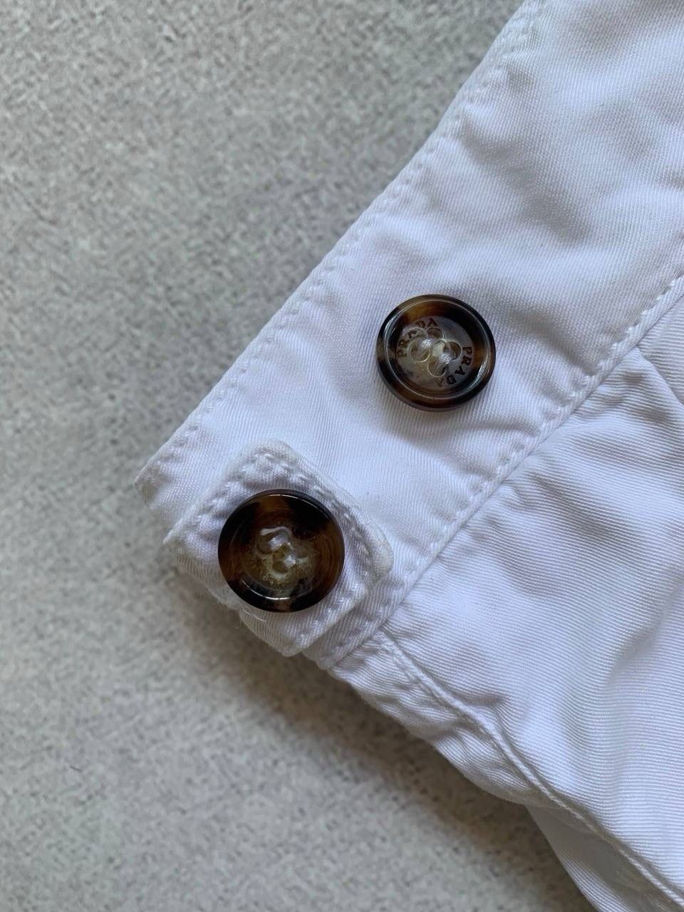 Prada Prada Milano White Vintage Shorts Man Luxury Cotton Pants Size US 32 / EU 48 - 5 Thumbnail