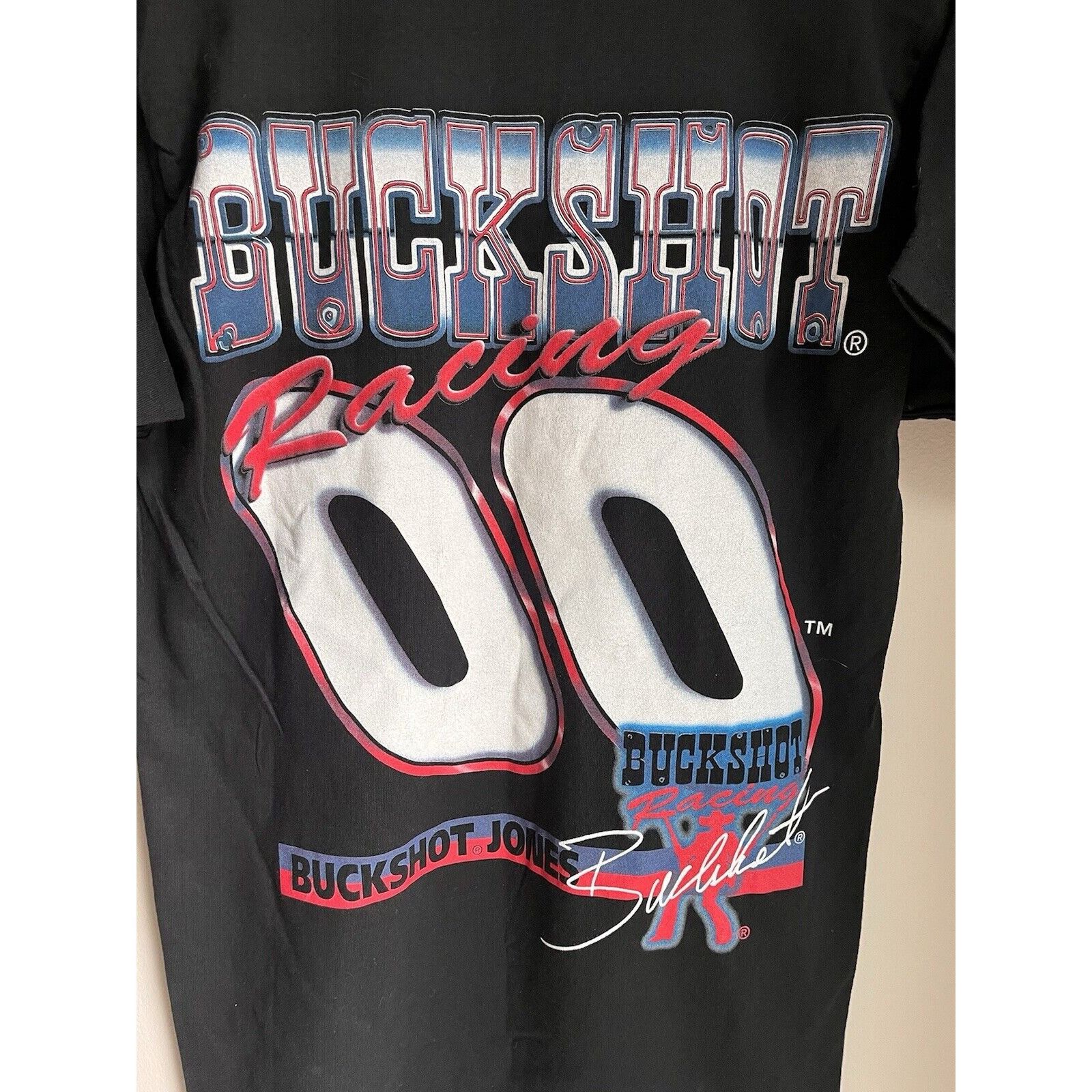 NASCAR VINTAGE NASCAR BUCKSHOT JONES #00 GRAPHIC T SHIRT SIZE XL 90 Size US XL / EU 56 / 4 - 4 Thumbnail