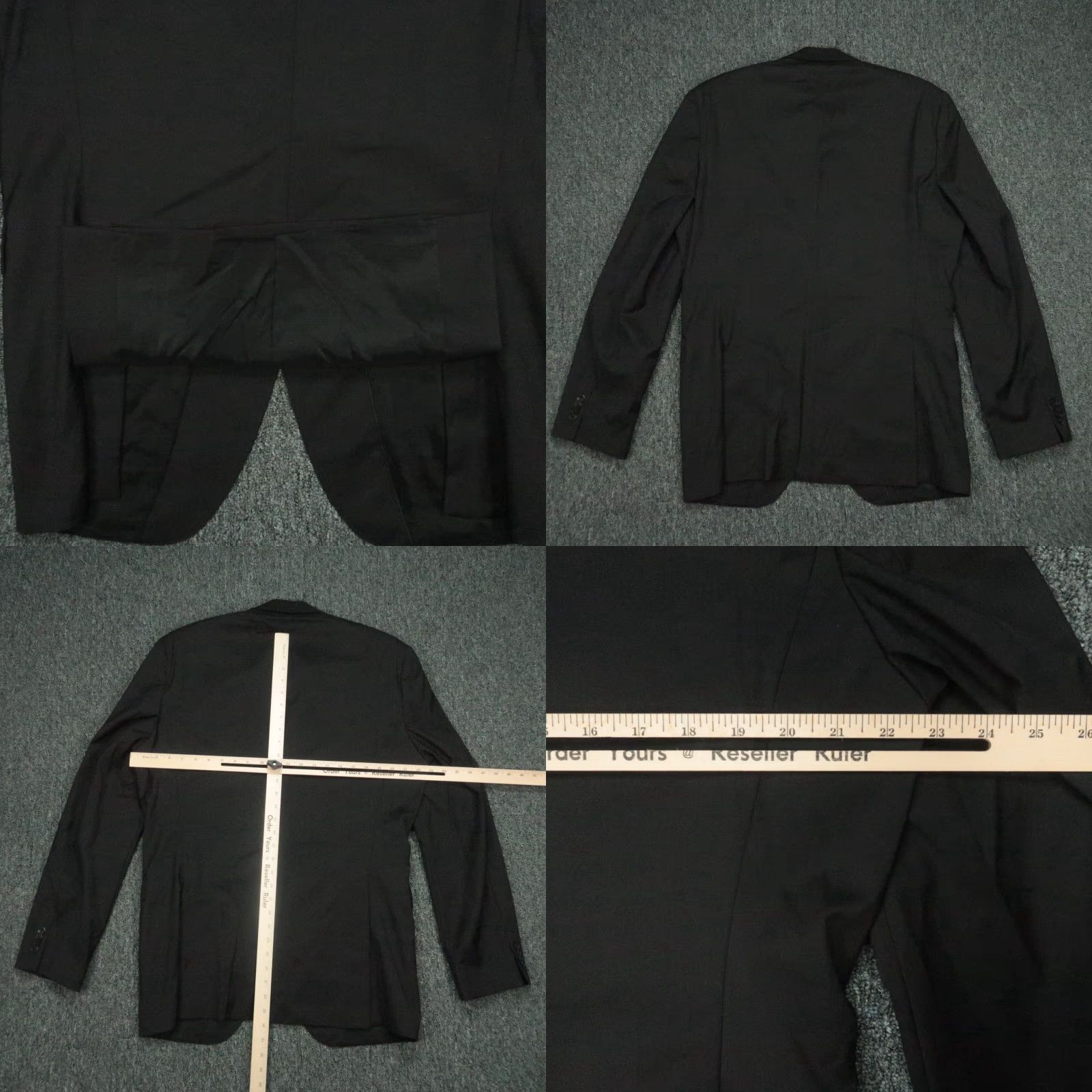 Hugo Boss HUGO BOSS Blazer Men 42 Regular Black Wool Stretch Business Jacket Size 42R - 8 Thumbnail