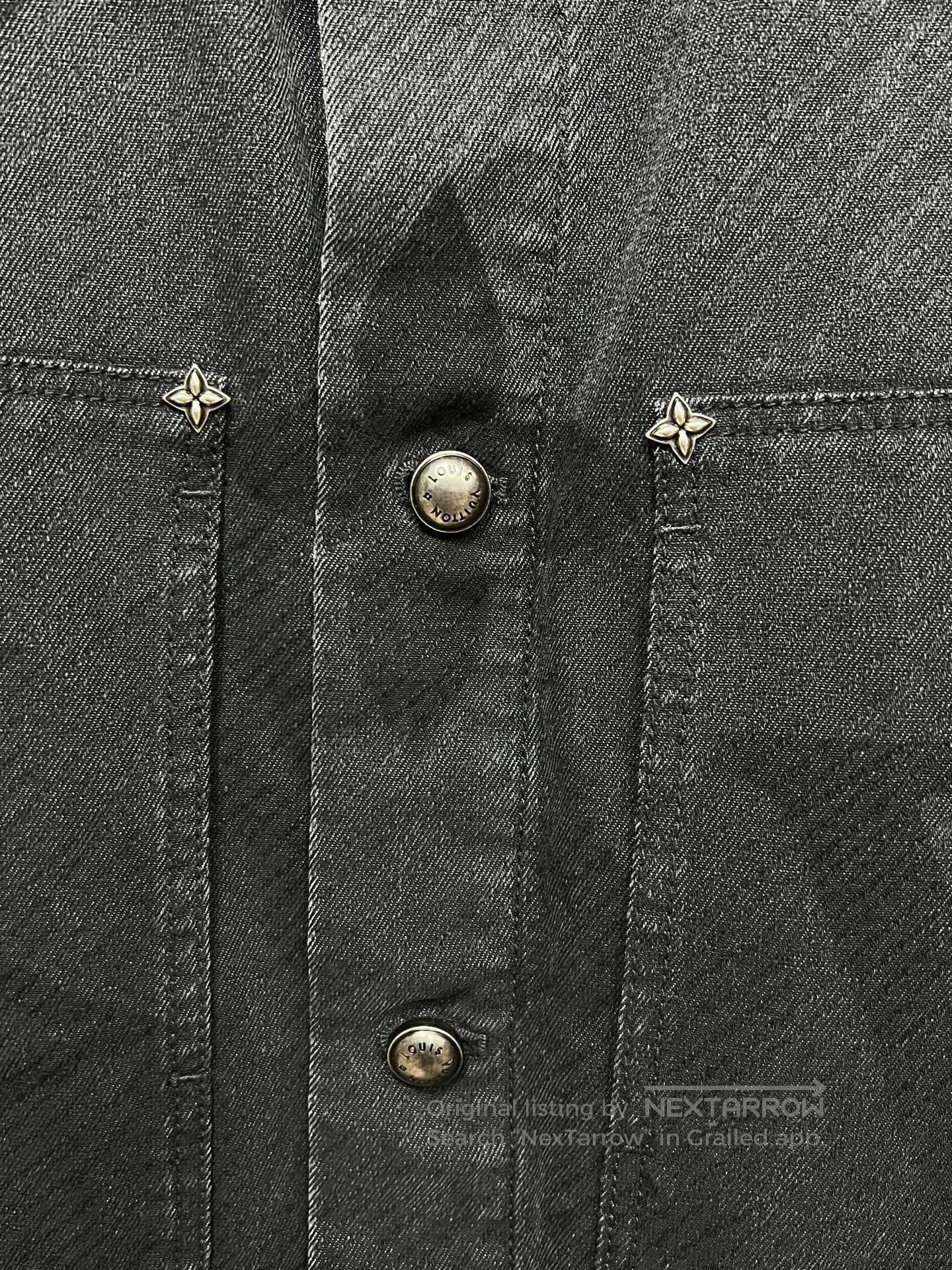 Louis Vuitton louis vuitton black washed denim jacket. Size US XXL / EU 58 / 5 - 3 Thumbnail