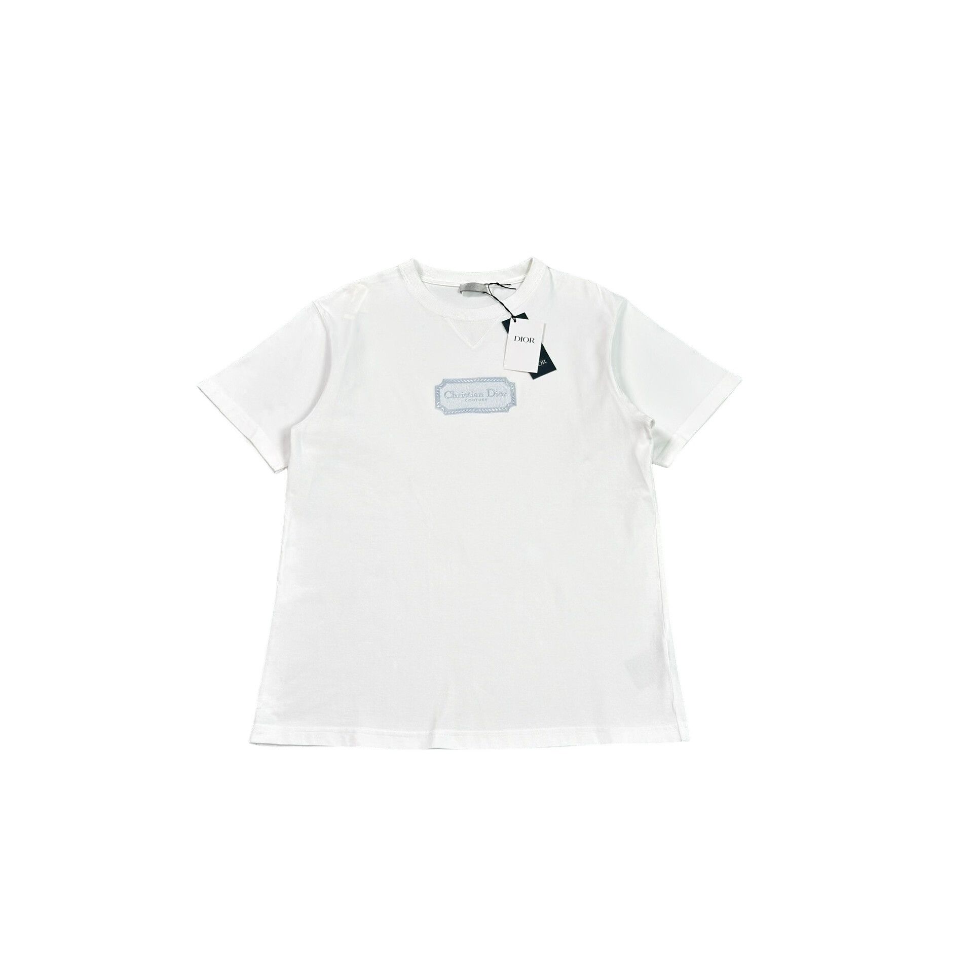 Dior Dior Embroidered Logo T-Shirt Size L Size US L / EU 52-54 / 3 - 1 Thumbnail