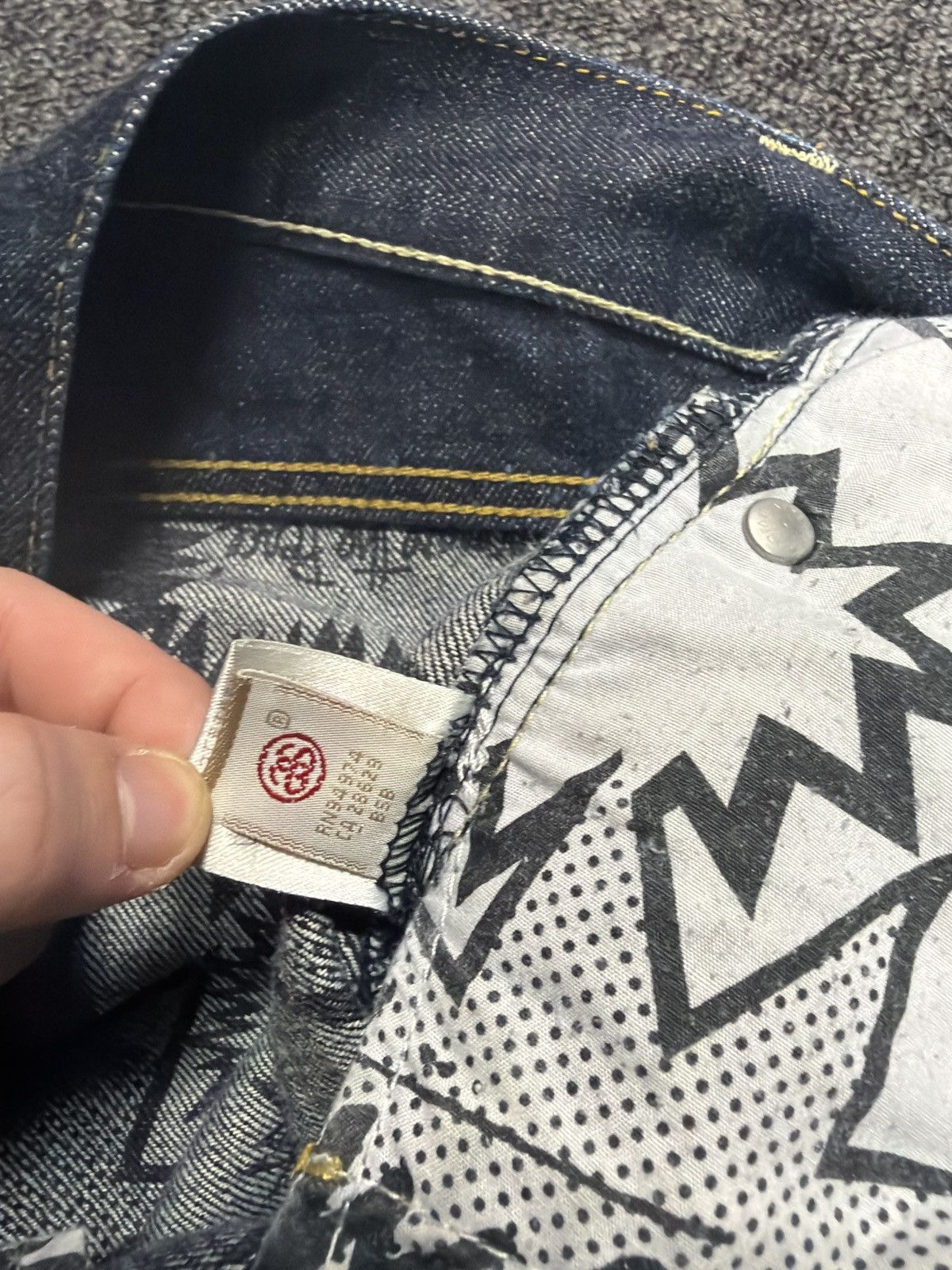Stussy Vintage 2000s Stussy Comic Jeans - Waist: 34” Size US 34 / EU 50 - 9 Thumbnail