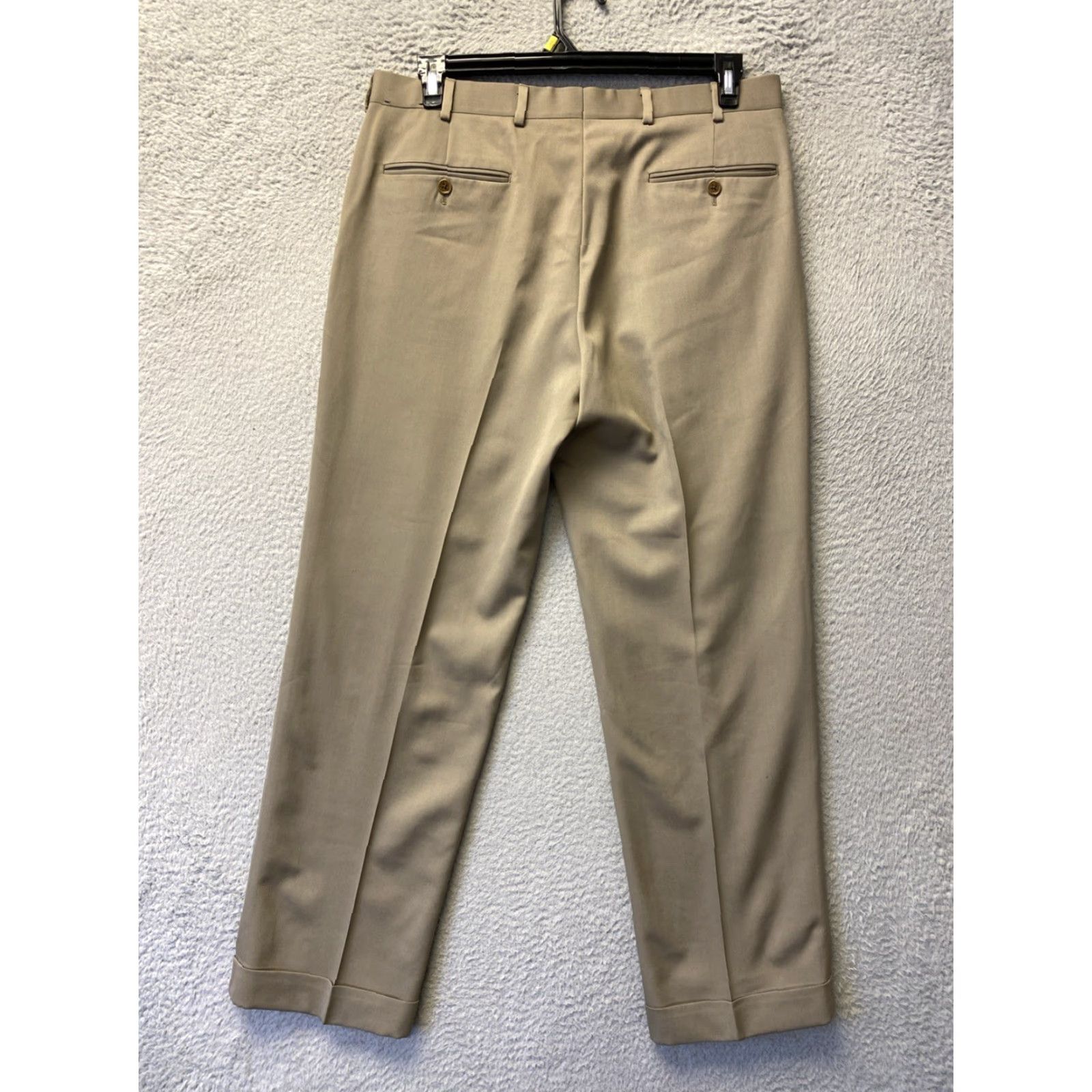 Brooks Brothers Brooks Brothers Dress Pants Men’s 35 x 30 Tan Wool /0613 Regular Classic Stretch Size US 35 - 6 Thumbnail