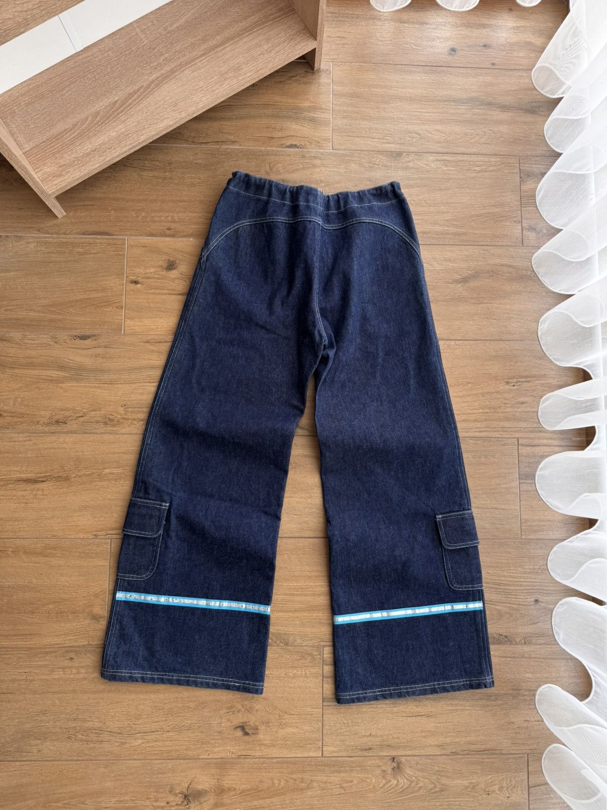 Japanese Brand × Vintage Vintage Auruze for Beau Baker 90s Skate Wide Leg Denim Jeans Size US 30 / EU 46 - 18 Thumbnail