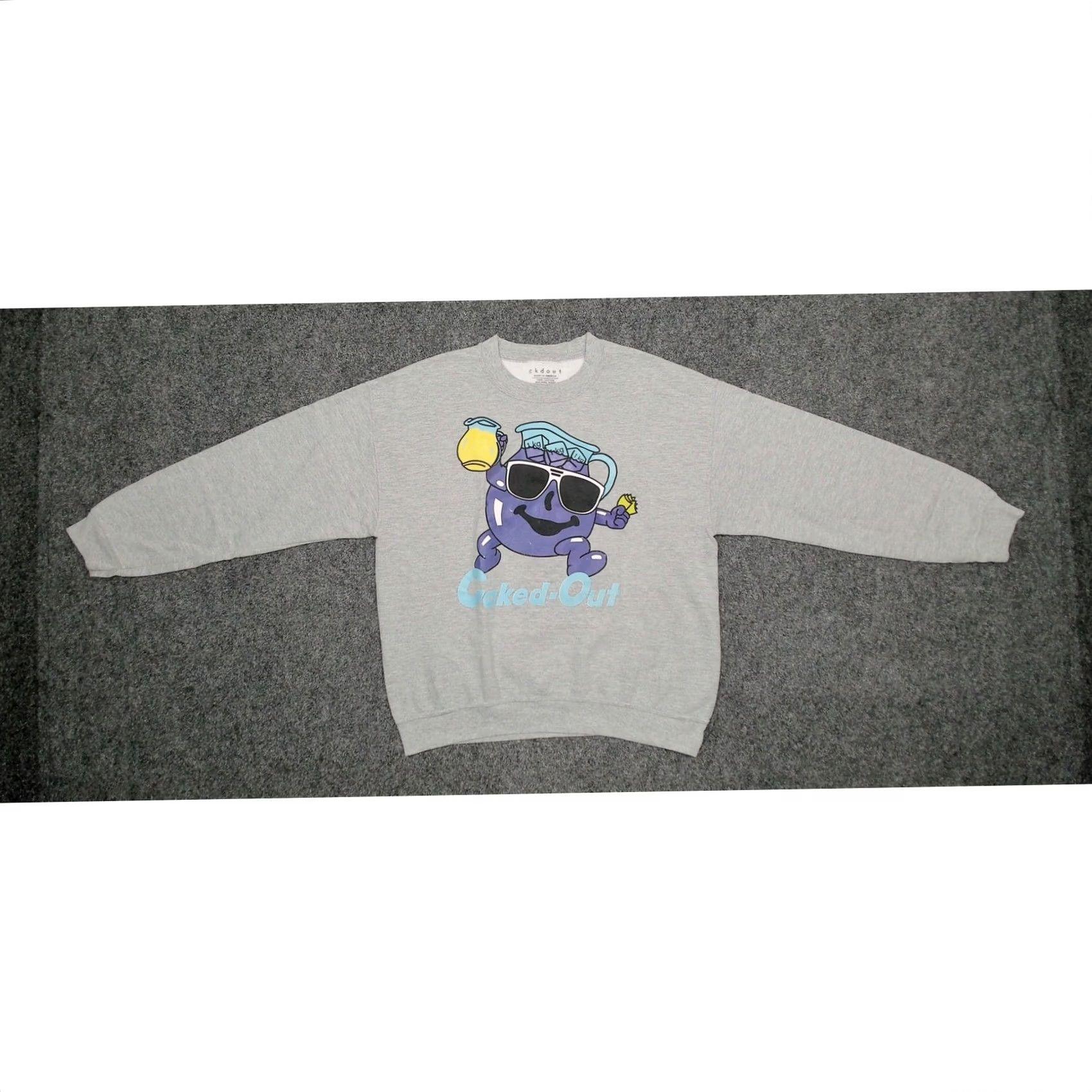 Vintage VINTAGE Y2K Kool Aid Man Purple Drank Boxy Sweatshirt Mens L Oversized Caked Out Size US L / EU 52-54 / 3 - 5 Thumbnail