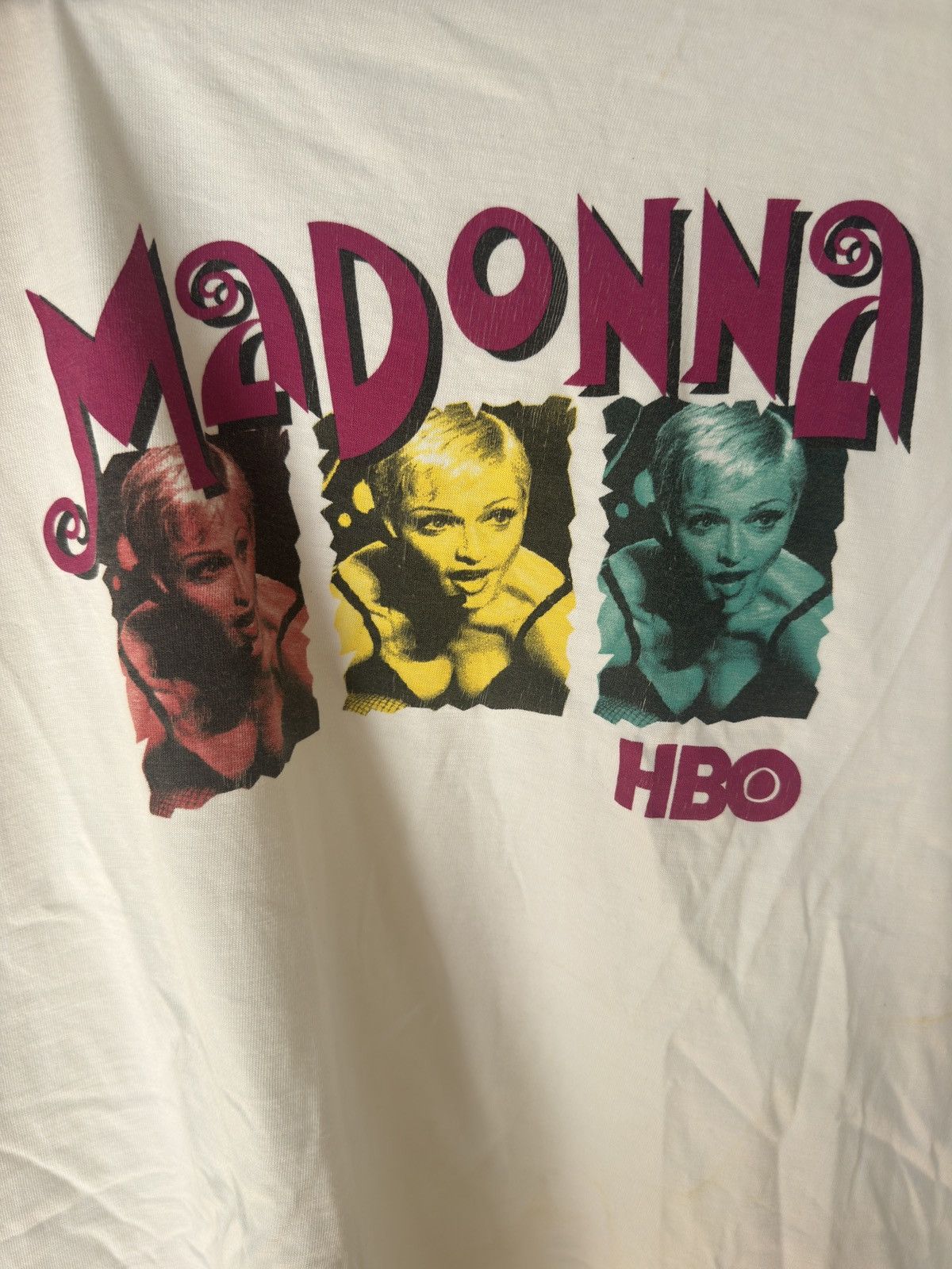 Band Tees Vintage 1993 Madonna HBO T shirt Size US XL / EU 56 / 4 - 4 Thumbnail