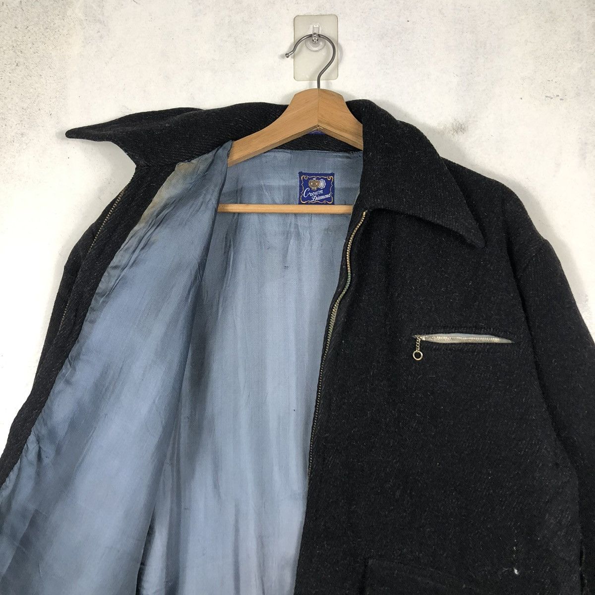 Japanese Brand × Vintage 📌VINTAGE WOOL CHORE JACKET DETROIT CROWN DIAMOND USA Size US M / EU 48-50 / 2 - 13 Thumbnail