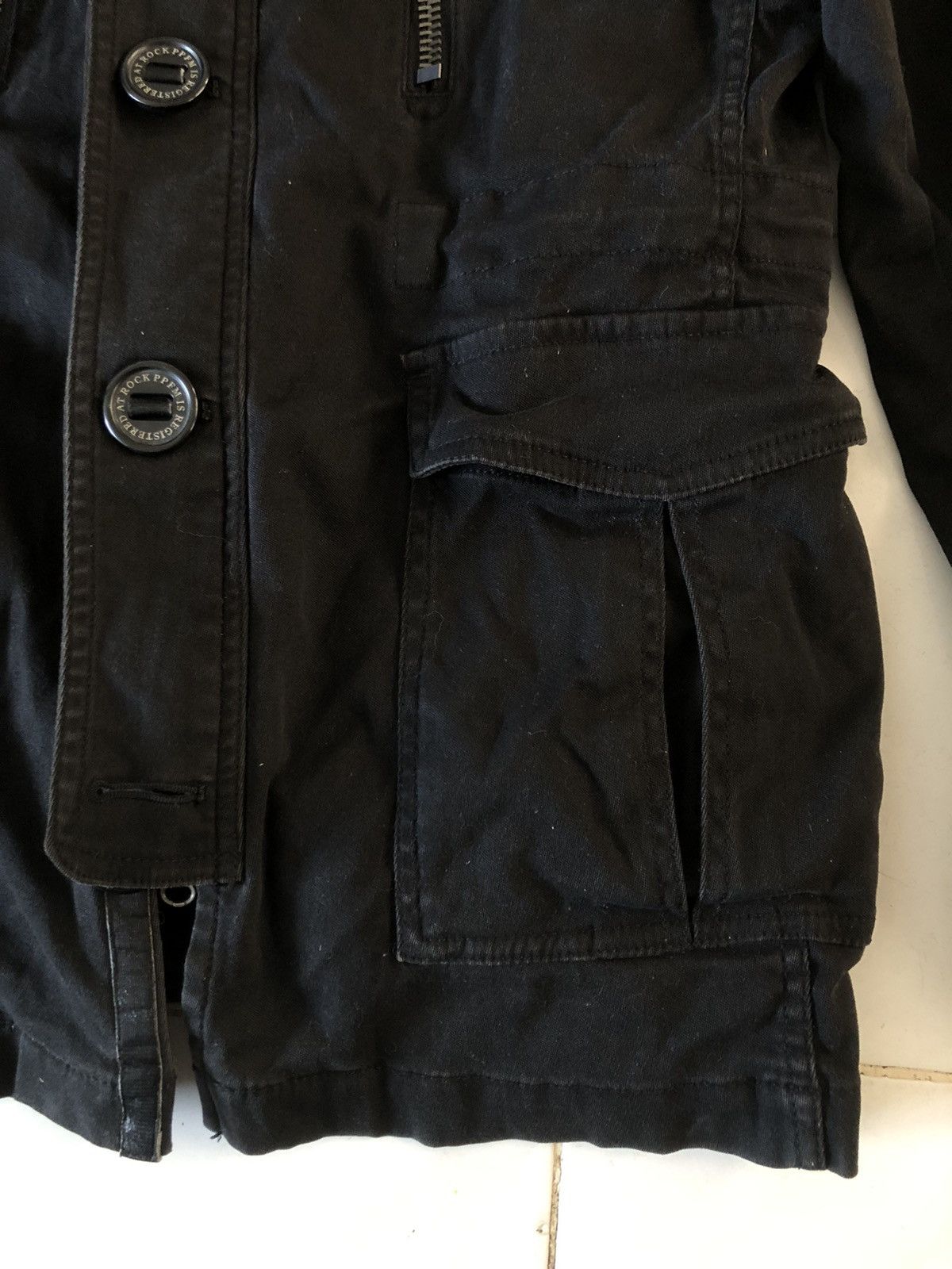Japanese Brand × PPFM × Vintage PPFM Punk Jacket Fur Hoodie Size US M / EU 48-50 / 2 - 7 Thumbnail