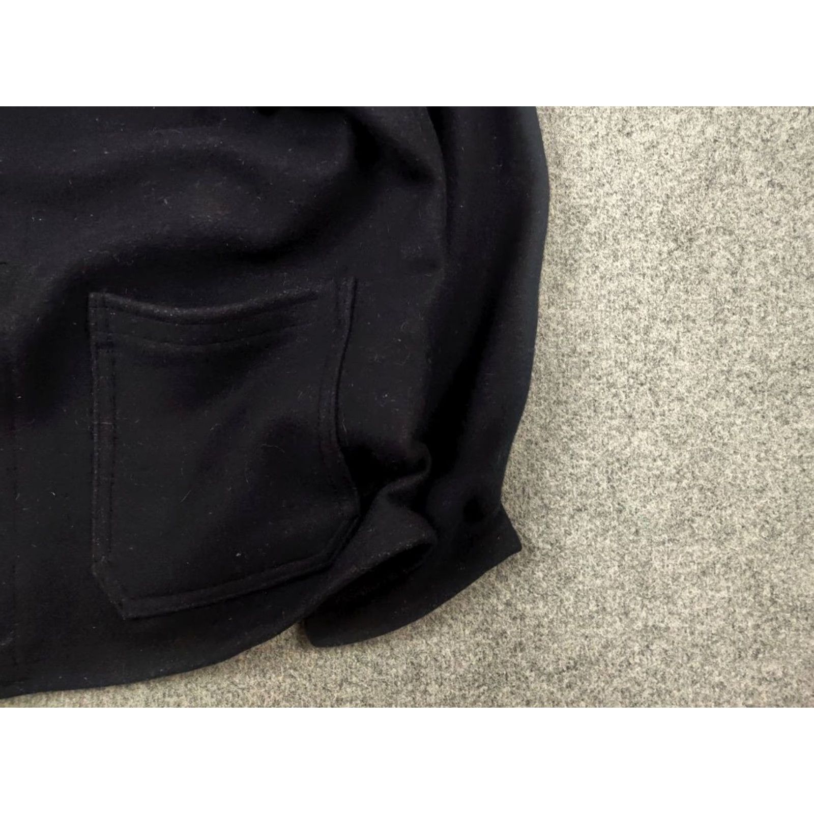 Gloverall VINTAGE Lancashire overall Jacket Men's XL Black Wool Heavy Work Jacket Size US 36 / EU 52 - 7 Thumbnail