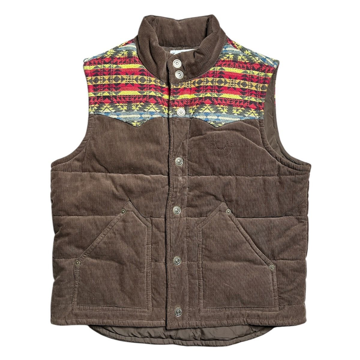 true religion western puffer vest