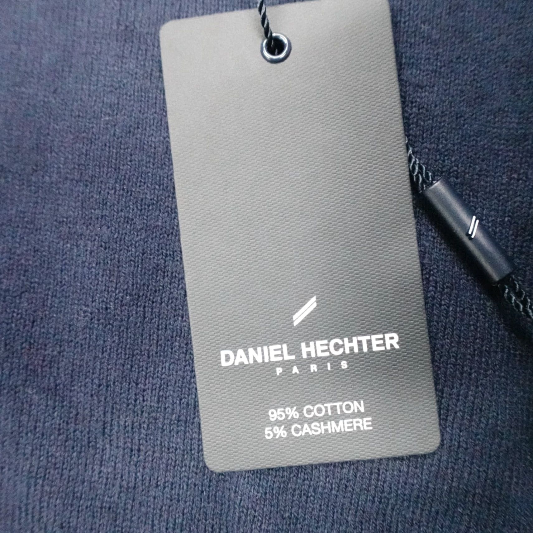 Vintage Daniel Hechter Paris Sweater Pullover Cotton Cashmere Blend Blue Men's Size S Size US S / EU 44-46 / 1 - 3 Thumbnail