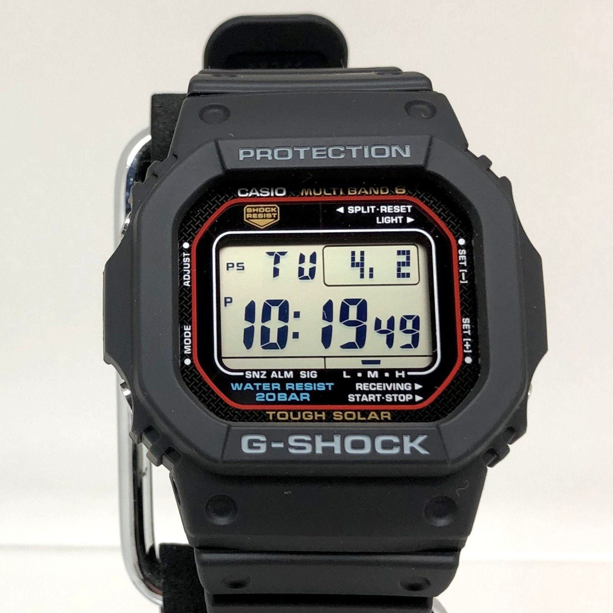 image of Casiog-Shock Watch Gw-M5610U-1 Tough Solar Radio Square Face Black Digital Backlight Men's Mikuniga