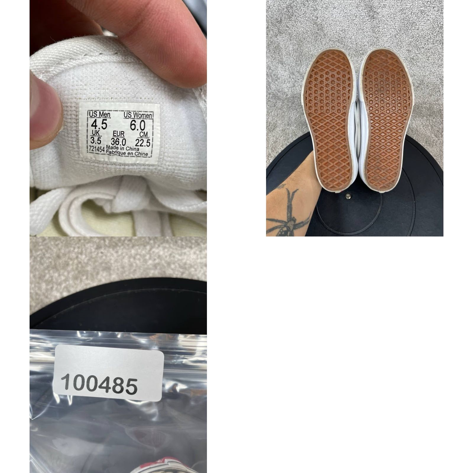 Vans Vans Shoes Womens 6 Snakeskin White Low Top Skateboard Athletic Sneaker Size S / US 4 / IT 40 - 8 Thumbnail
