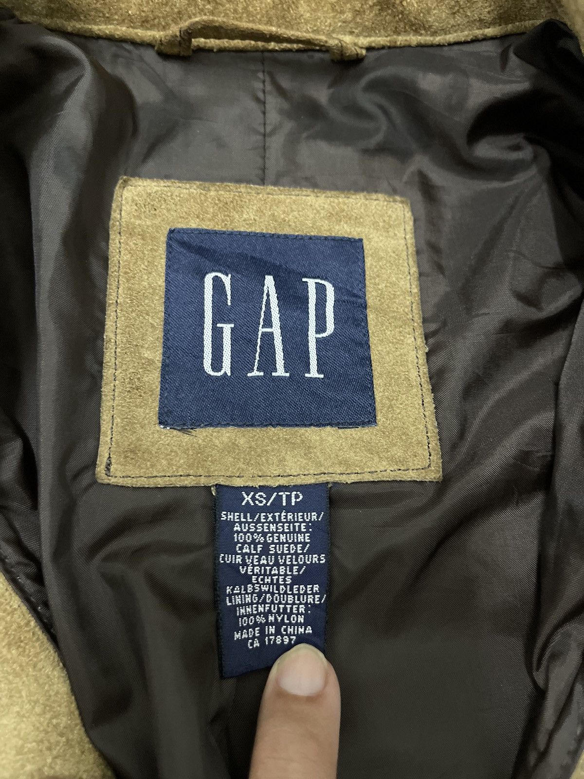 Gap VINTAGE GAP SUEDE LEATHER JACKET Size US M / EU 48-50 / 2 - 6 Thumbnail