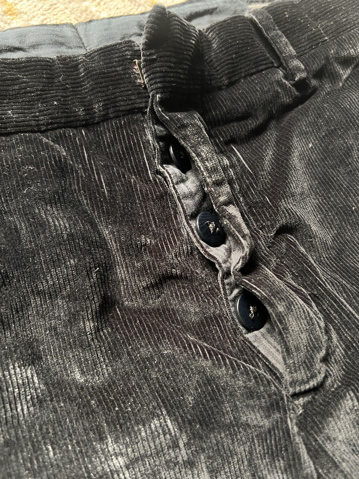 Prada Prada Dark Blue Velvet Denim Trousers Size US 32 / EU 48 - 6 Thumbnail