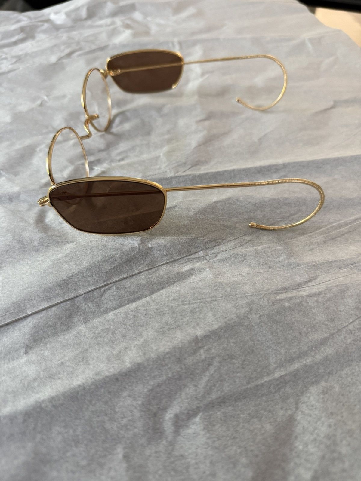 KOZABURO Kozaburo SS24 Blinker Glasses Shiny Gold Size ONE SIZE - 6 Thumbnail