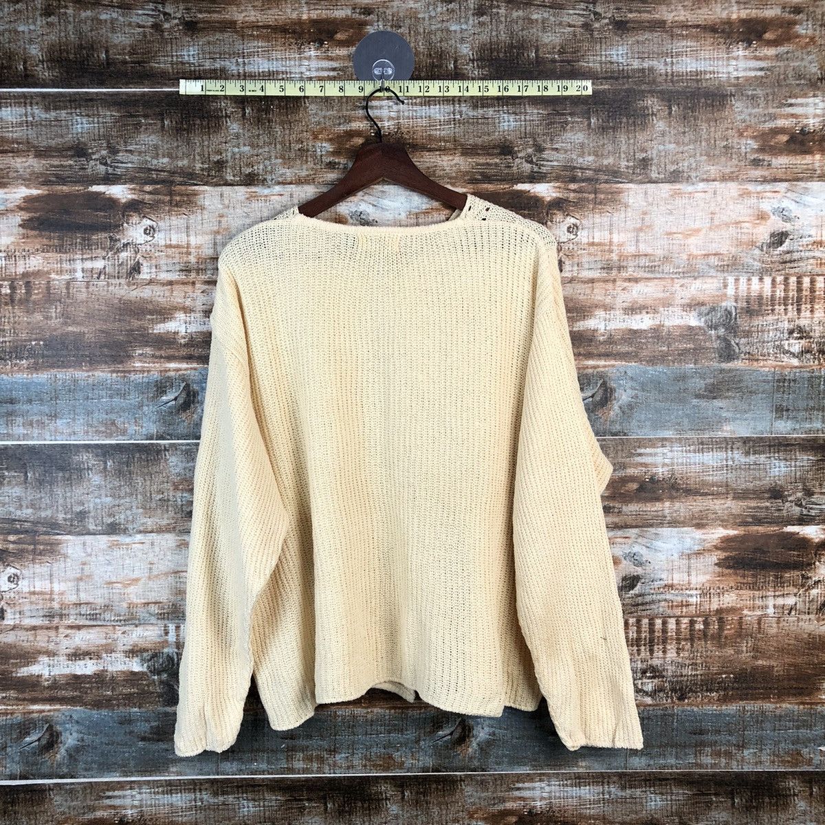 Vintage DL Komo Yellow vintage Knitwear #C565 Size L / US 10 / IT 46 - 12 Thumbnail