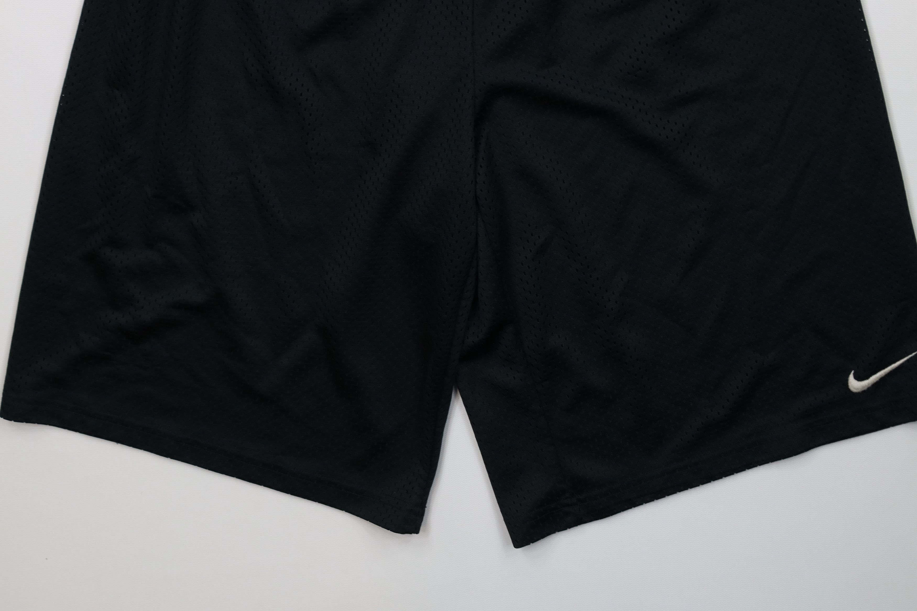 Nike Vintage Y2K Nike Mini Swoosh Mesh Basketball Shorts Black Size US 30 / EU 46 - 4 Thumbnail