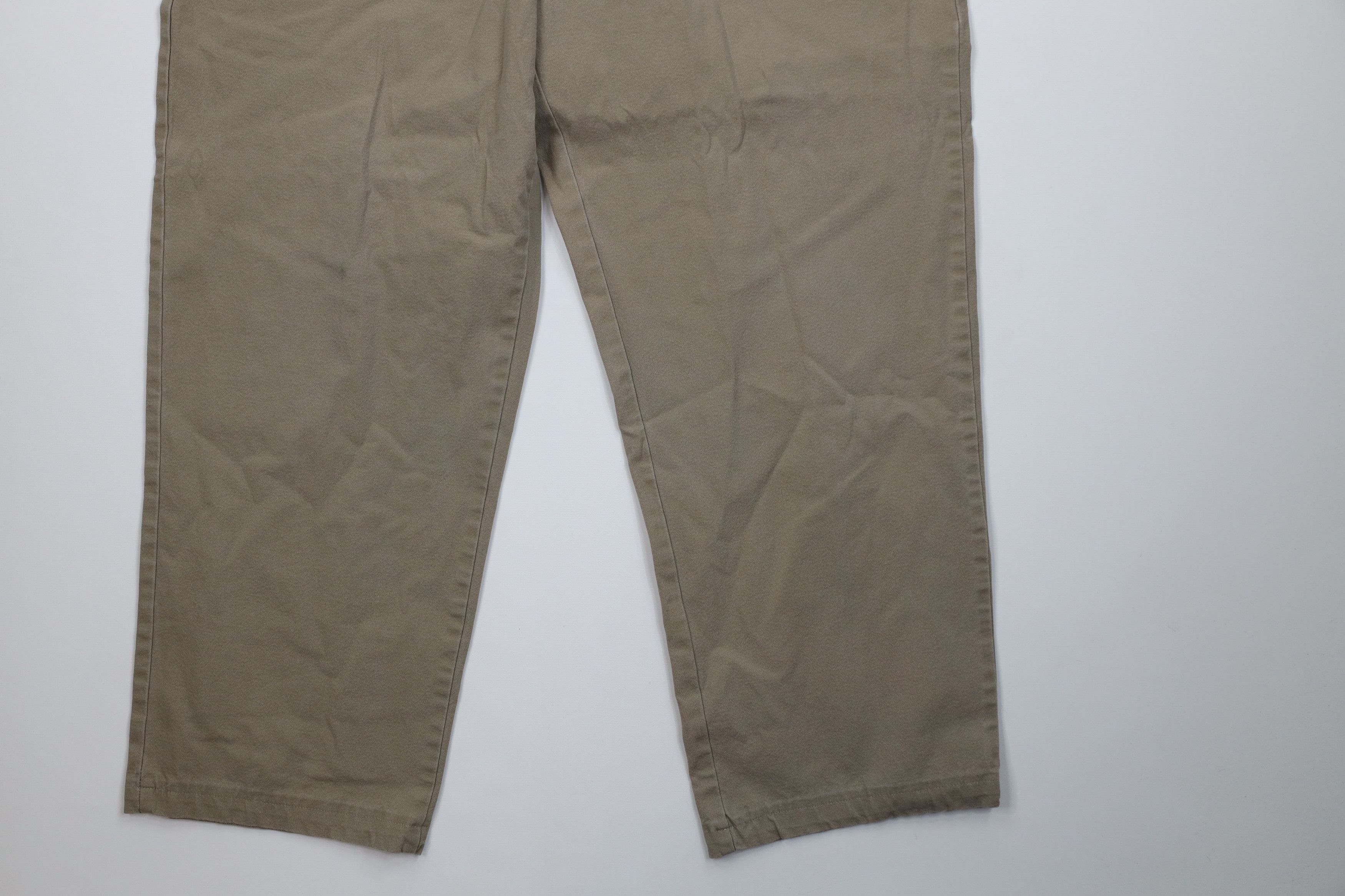 Cabelas Vintage Cabals Stretch Canvas Wide Leg Cargo Pants Beige Size US 40 / EU 56 - 4 Thumbnail