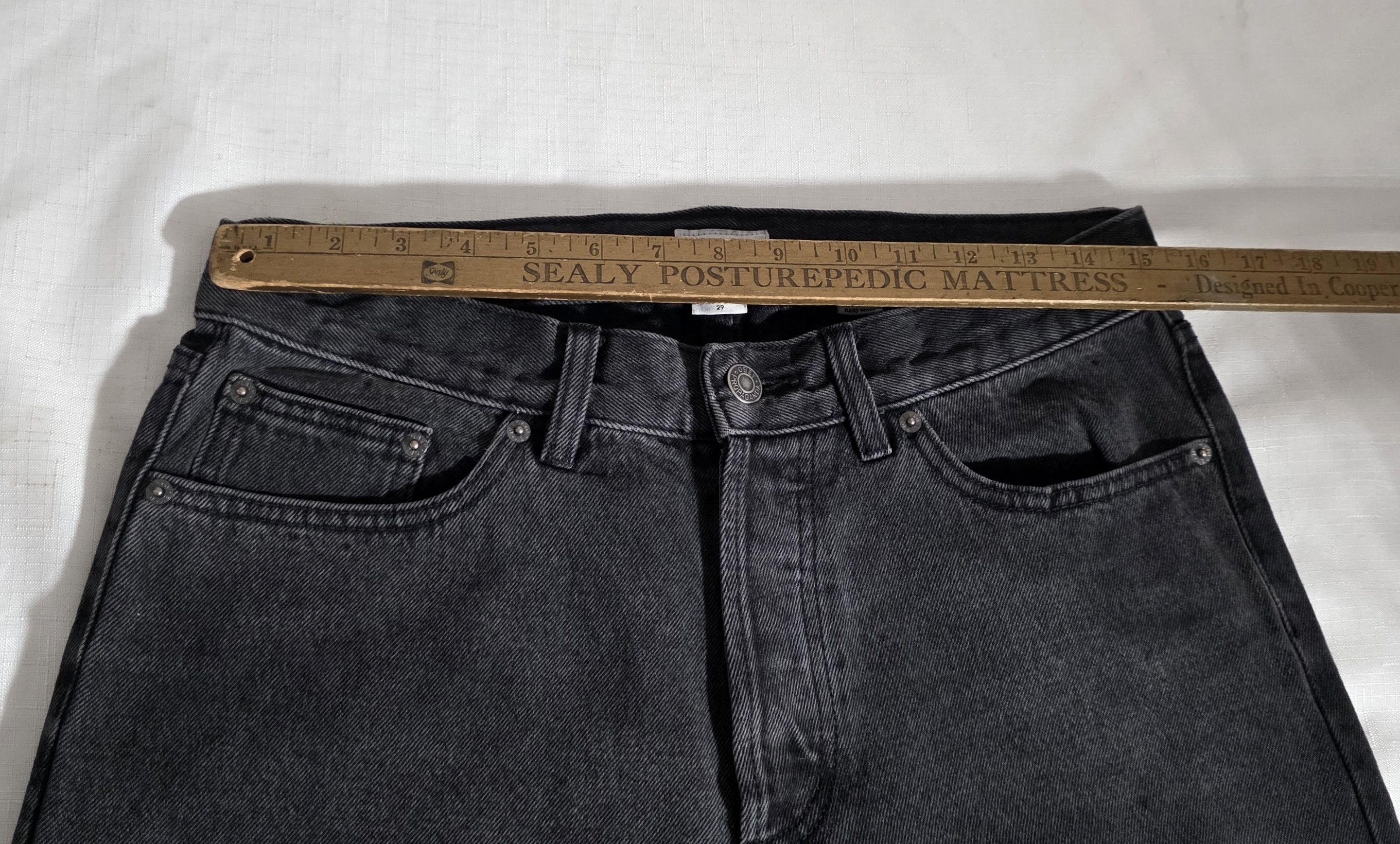 Obey Obey x Motörhead denim jeans test print black faded wash 29 Size US 29 - 7 Thumbnail