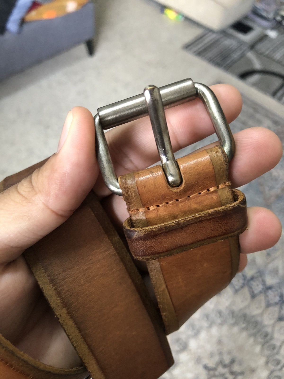 Jil Sander Vintage Jil Sander Brown Leather Belt Size ONE SIZE - 6 Thumbnail