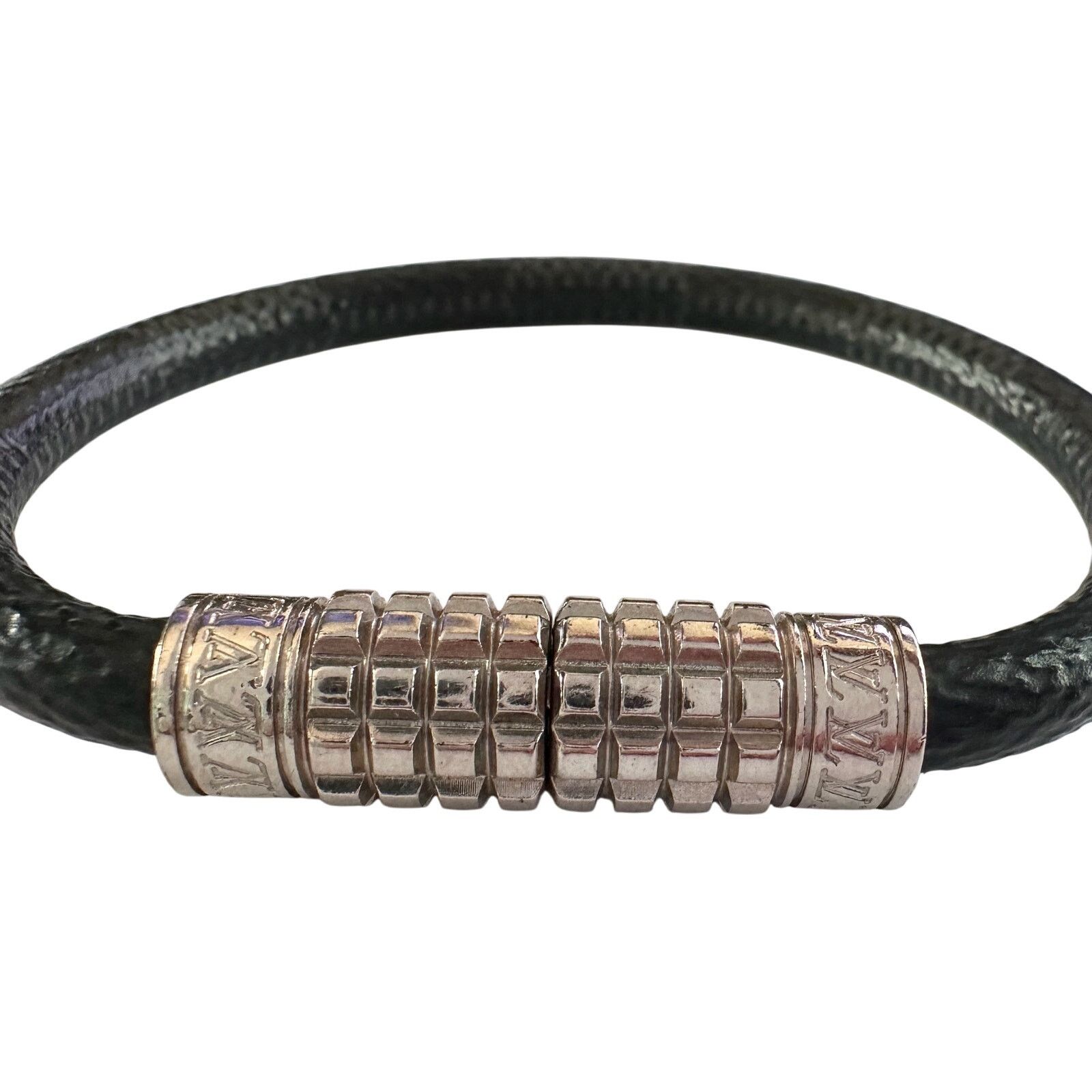 Louis Vuitton Louis Vuitton Digit Damier Graphite Canvas Bracelet Size ONE SIZE - 1 Thumbnail