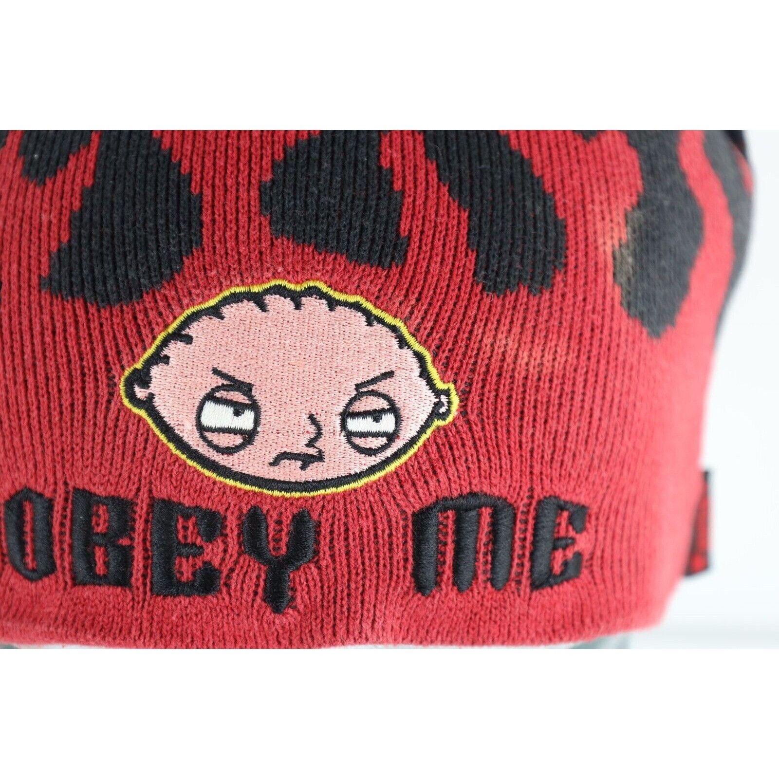 Vintage Vintage Family Guy Distressed Stewie Obey Me Fire Hat Size ONE SIZE - 2 Thumbnail