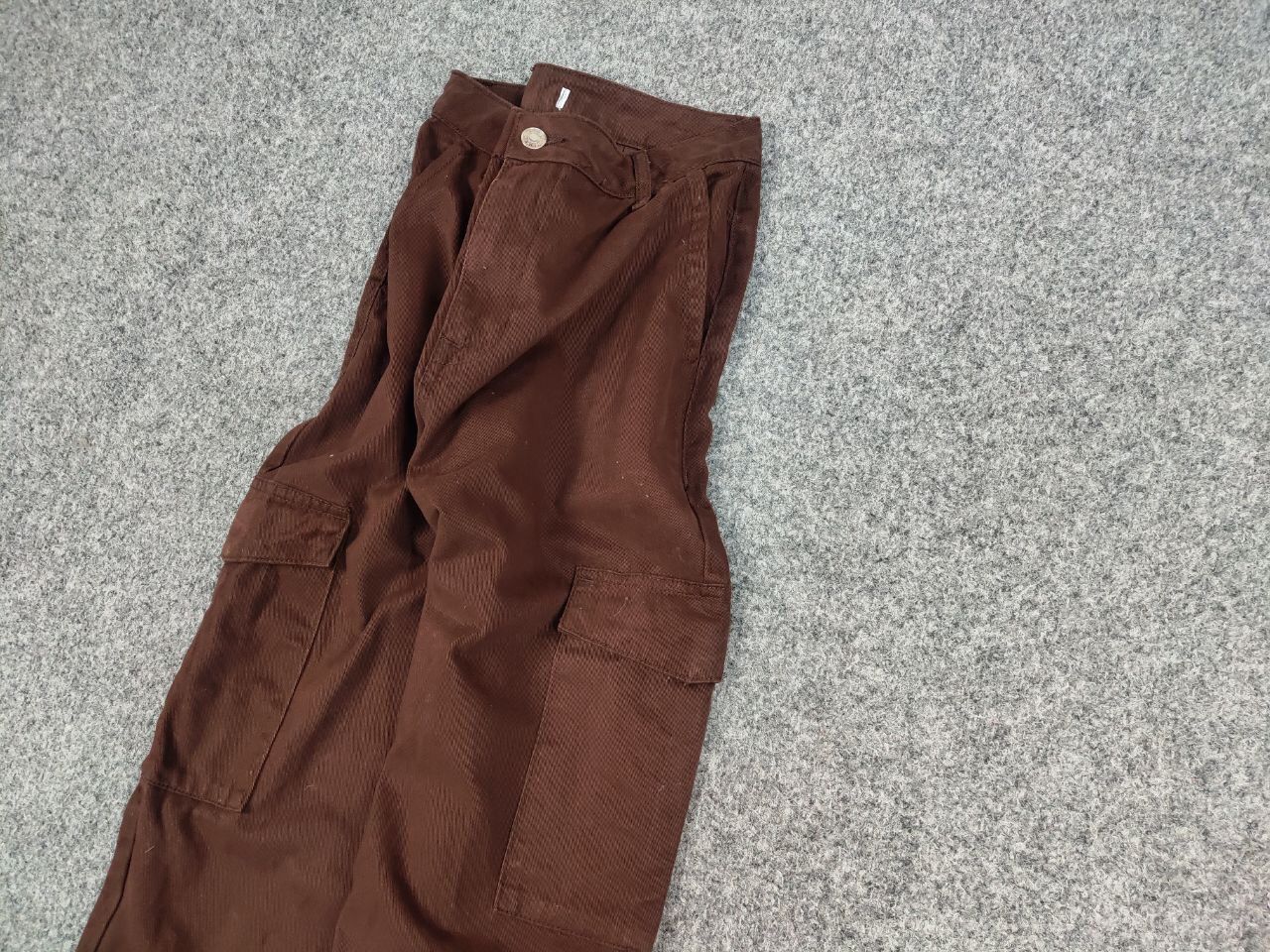 Japanese Brand Vintage 90's Japanese Brown Beggy Cargo Pants Y2K Hype Style Size US 30 / EU 46 - 4 Thumbnail