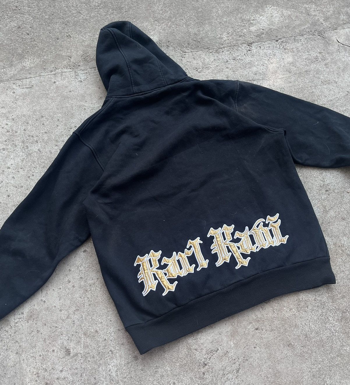Designer × Karl Kani × Vintage Karl Kani Zip-Up Rap Hoodie Ed Hardy Style Size US XL / EU 56 / 4 - 2 Thumbnail