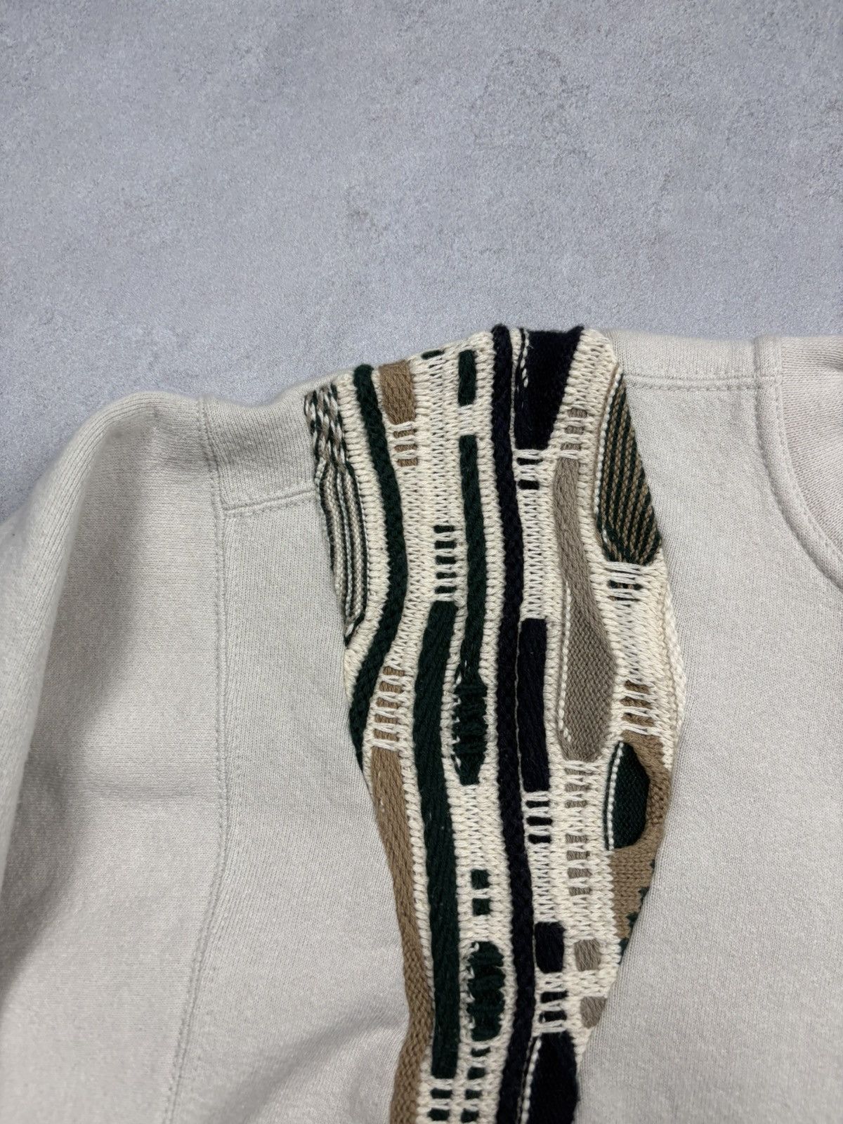 Nike Vintage Reworked Nike Sweatshirt Knit Insert Y2K 90s Coogi Size US M / EU 48-50 / 2 - 5 Thumbnail
