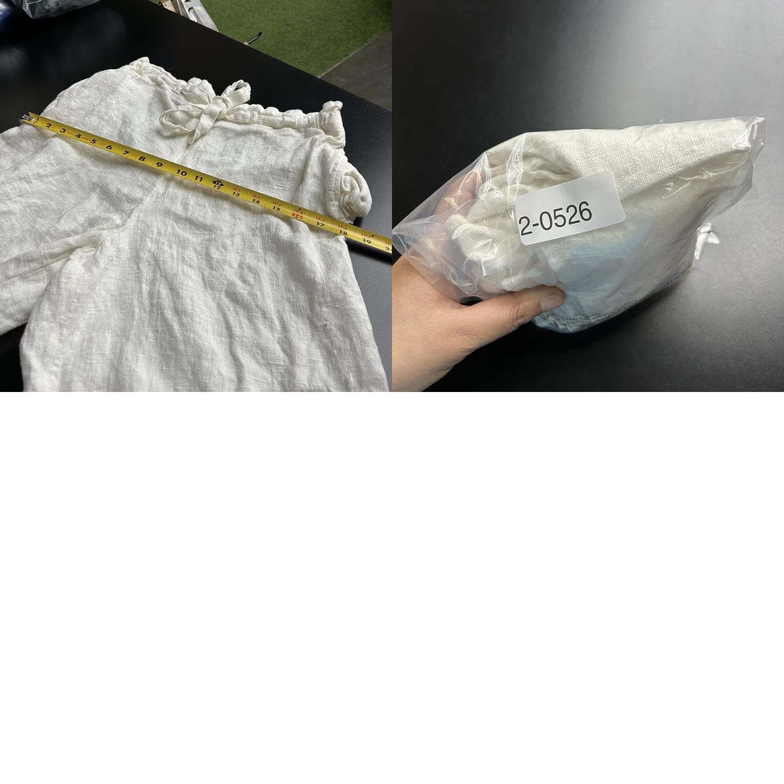 Vintage VINTAGE Linen Shorts Womens Medium White Paperbag Waist Tie Front Relaxed Fit Size 29" - 8 Thumbnail