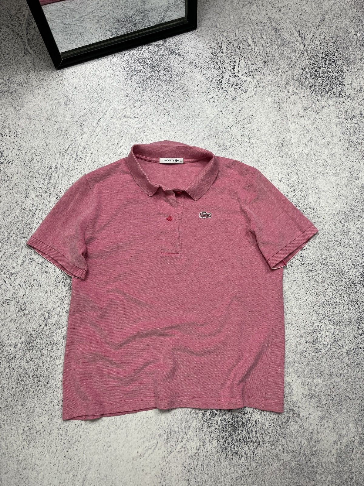 Lacoste Vintage Lacoste Polo Shirt Pink Women’s Luxury Old Money Size L / US 10 / IT 46 - 2 Thumbnail