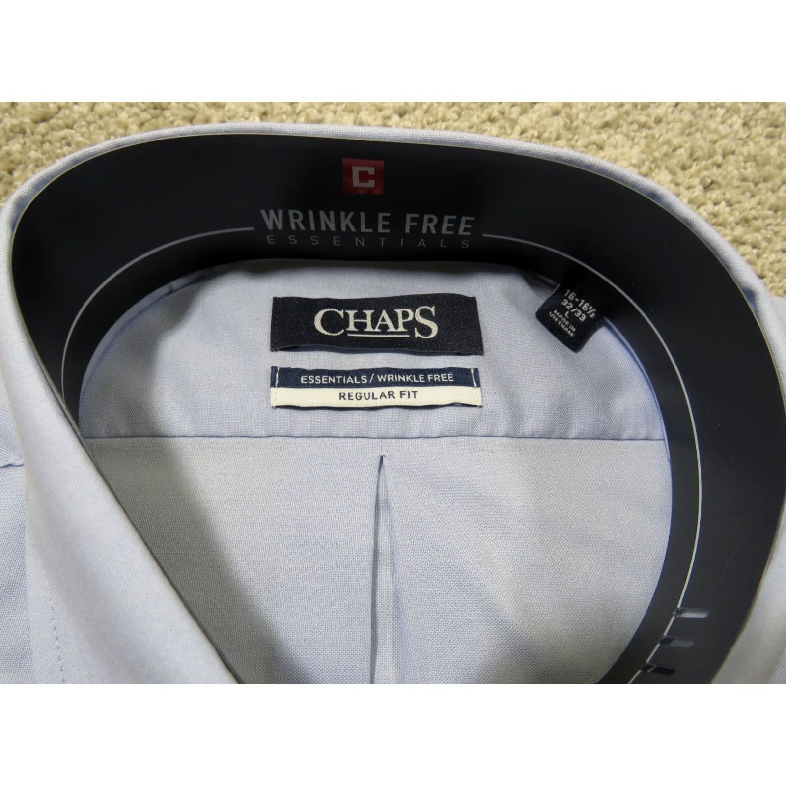 Chaps Chaps Regular Fit Button Down Shirt Sz L LS LT Blue Wrinkle Free NWT Size US L / EU 52-54 / 3 - 3 Thumbnail