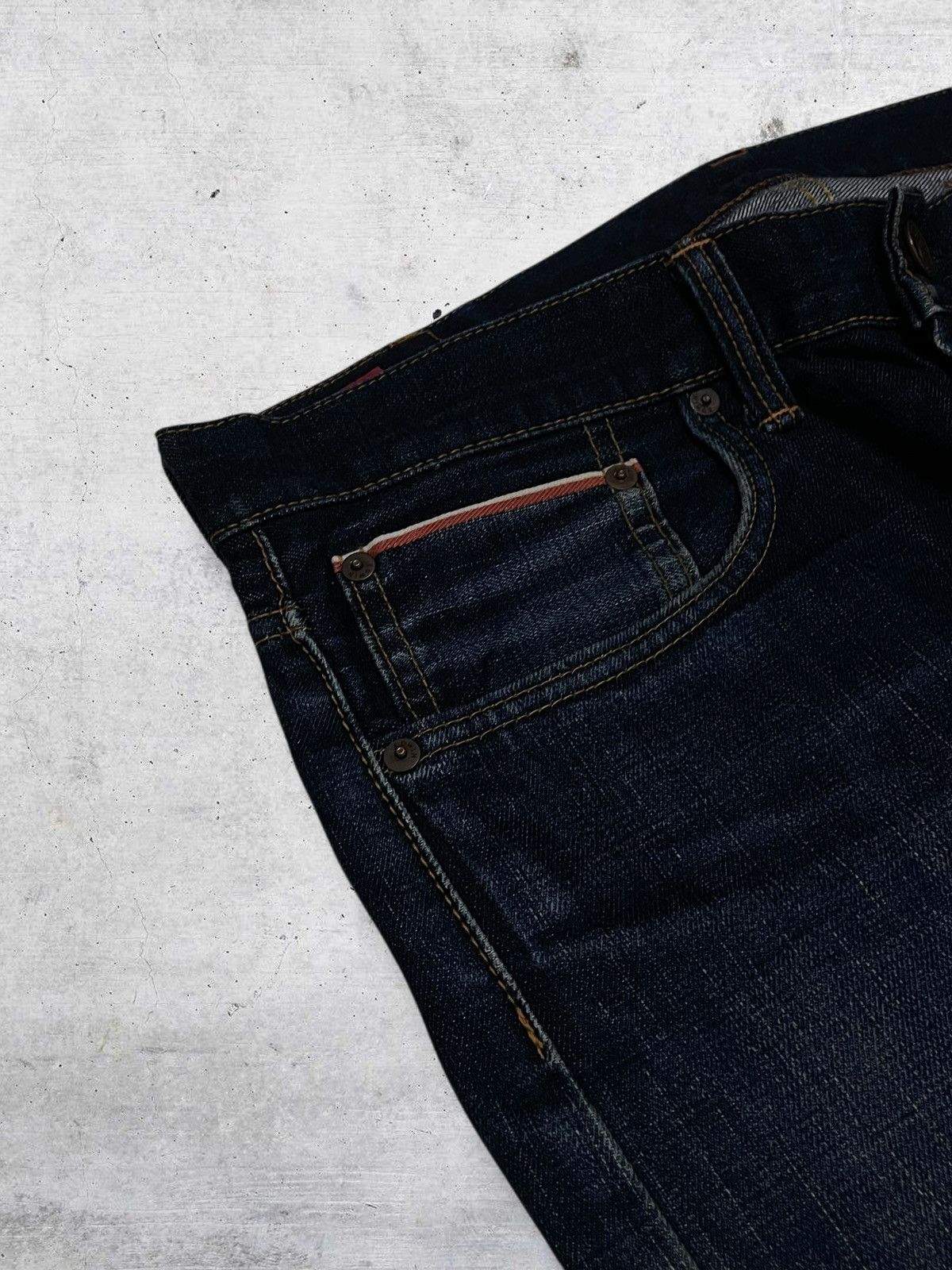 Edwin VINTAGE EDWIN 90S DESIGNER JAPAN OG SELVEDGE INDIGO DENIM Size US 34 / EU 50 - 8 Thumbnail
