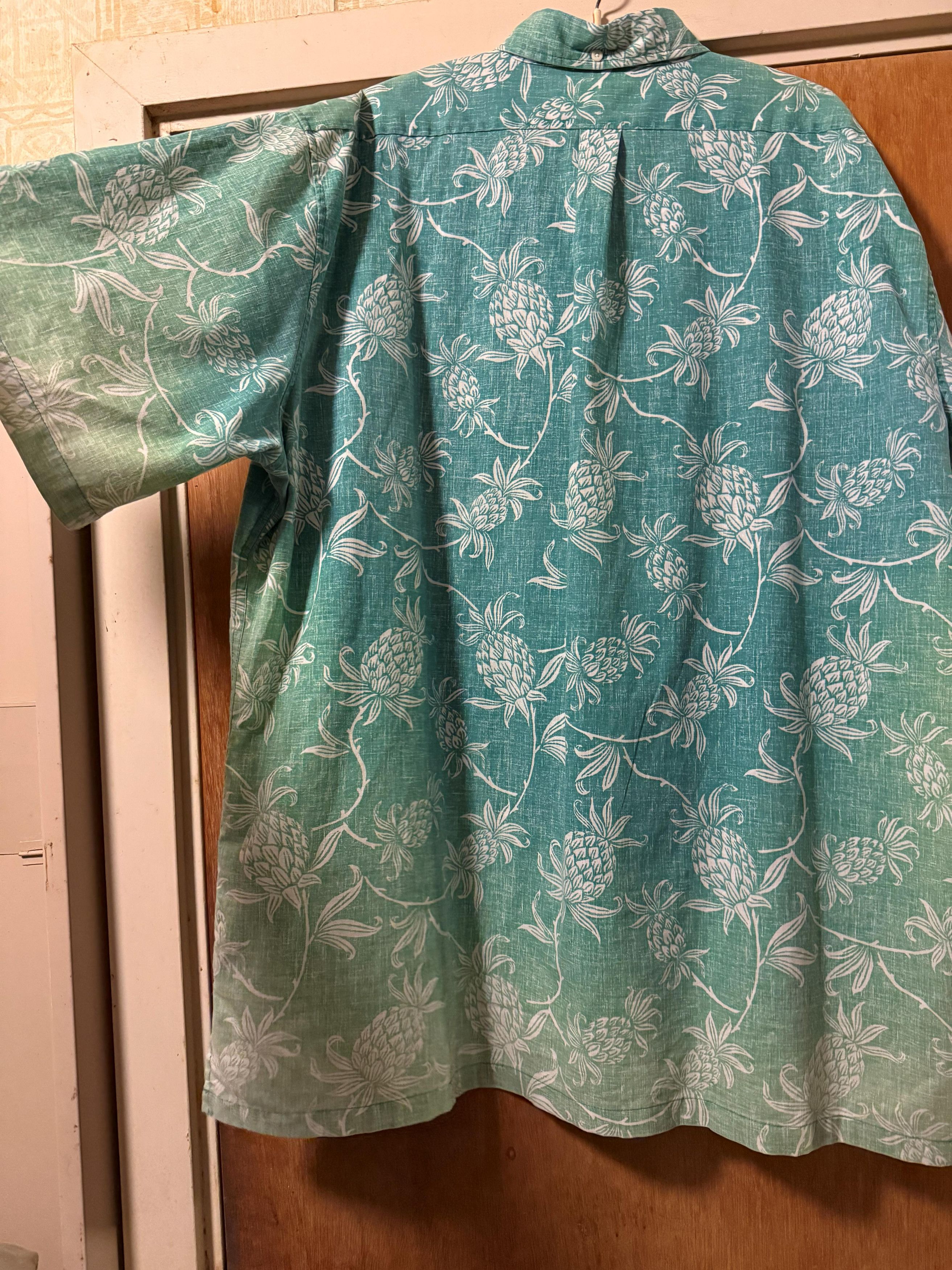 Reyn Spooner Reyn Spooner Sun Faded Ombre Pineapple Hawaiian Shirt 3XL Size US XXL / EU 58 / 5 - 7 Thumbnail