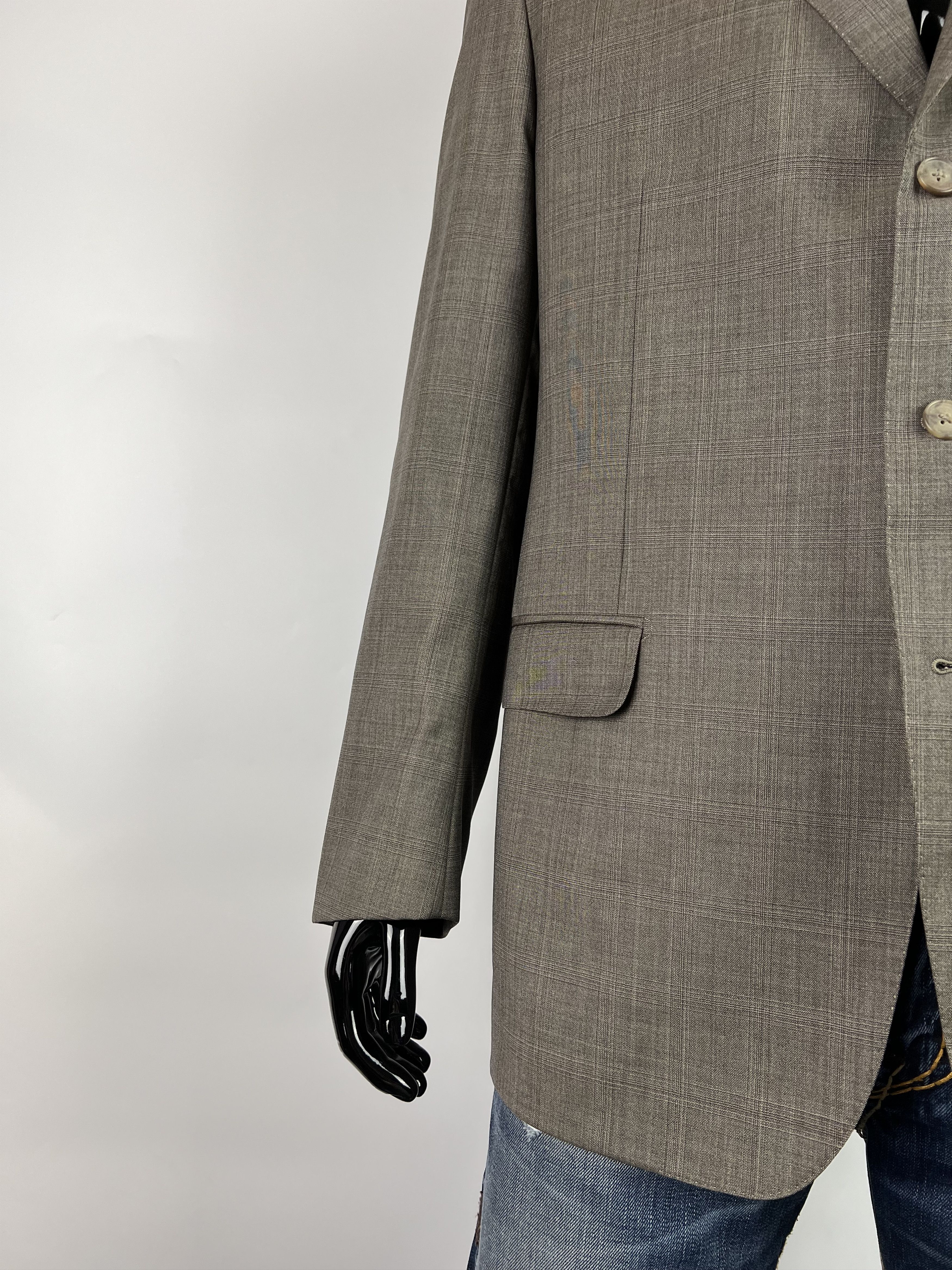 Ermenegildo Zegna Ermenegildo Zegna Three Buttons Wool Silk Size 52R Size 52R - 7 Thumbnail